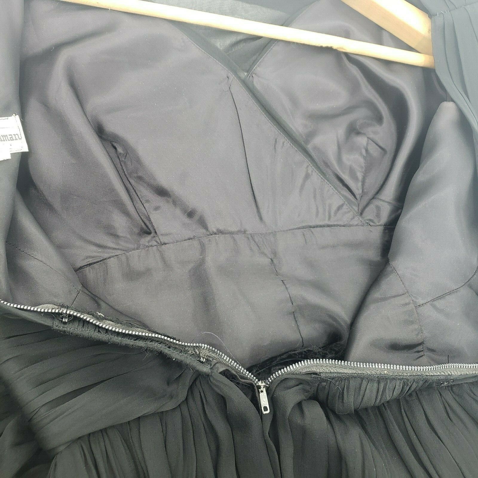 Vtg Murray Millman Black Dress Womens Size 11 LBD Cocktail Party Sheer Chiffon