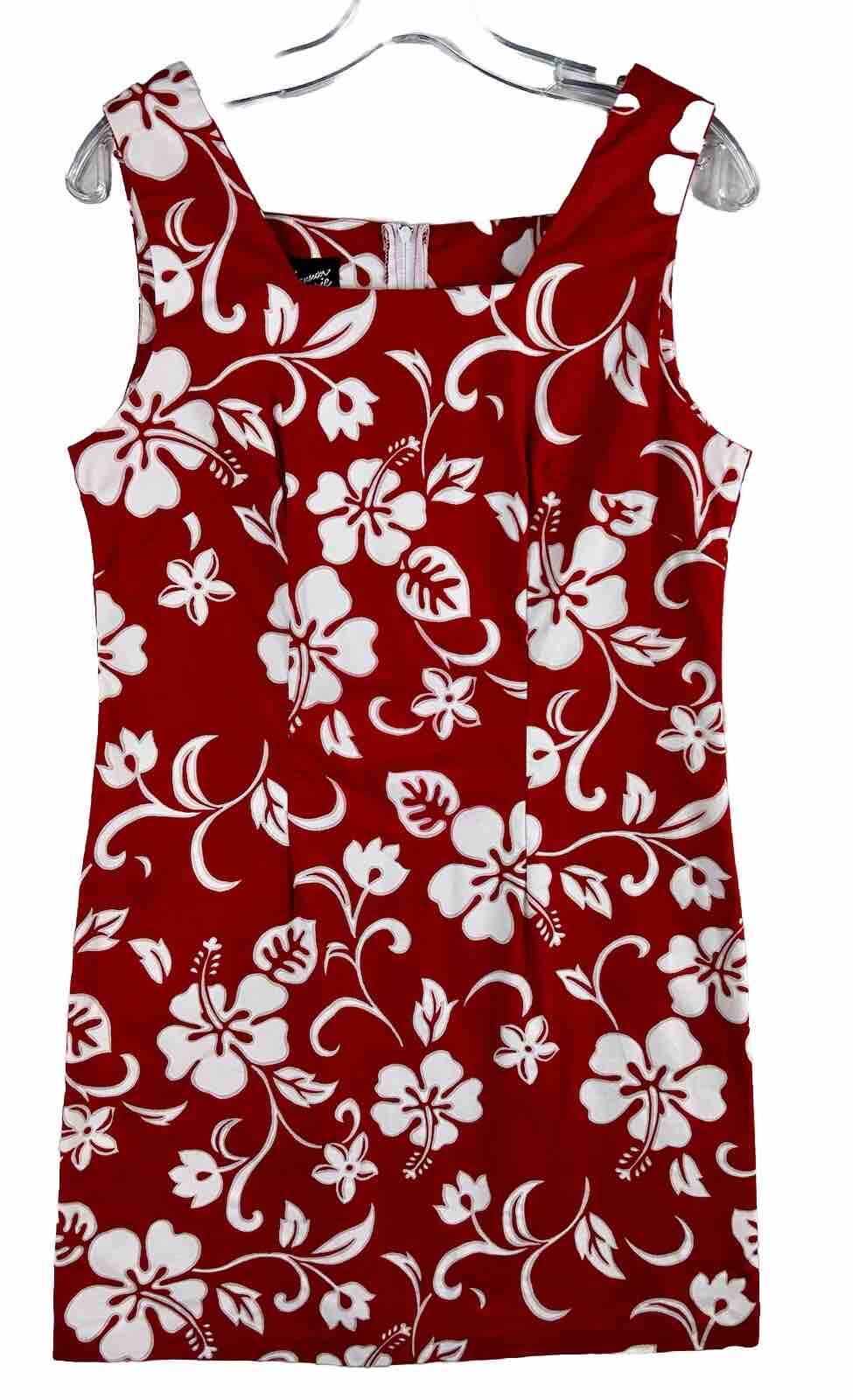 Vintage Shannon Marie Hawaiian Floral Cotton dress Size L/12