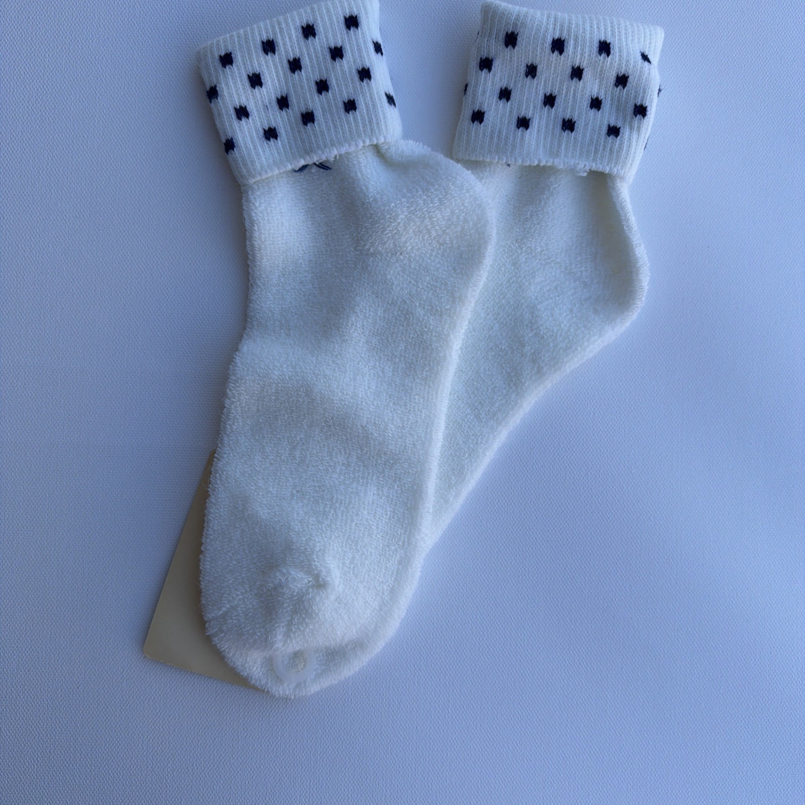 VTG Socks Ladies Sport 8.5-11 80’s 90’s NOS Acrylic USA Your Caprice White Blue.