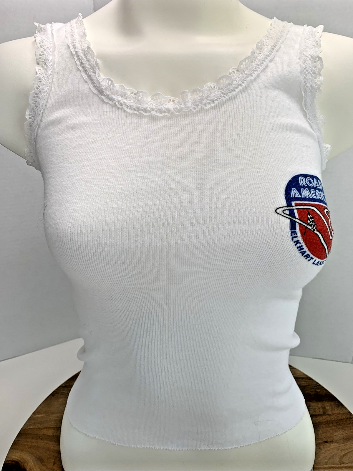 Vintage Road America Tank Top Women sz. S ~ Screen Stars Early 1980’s