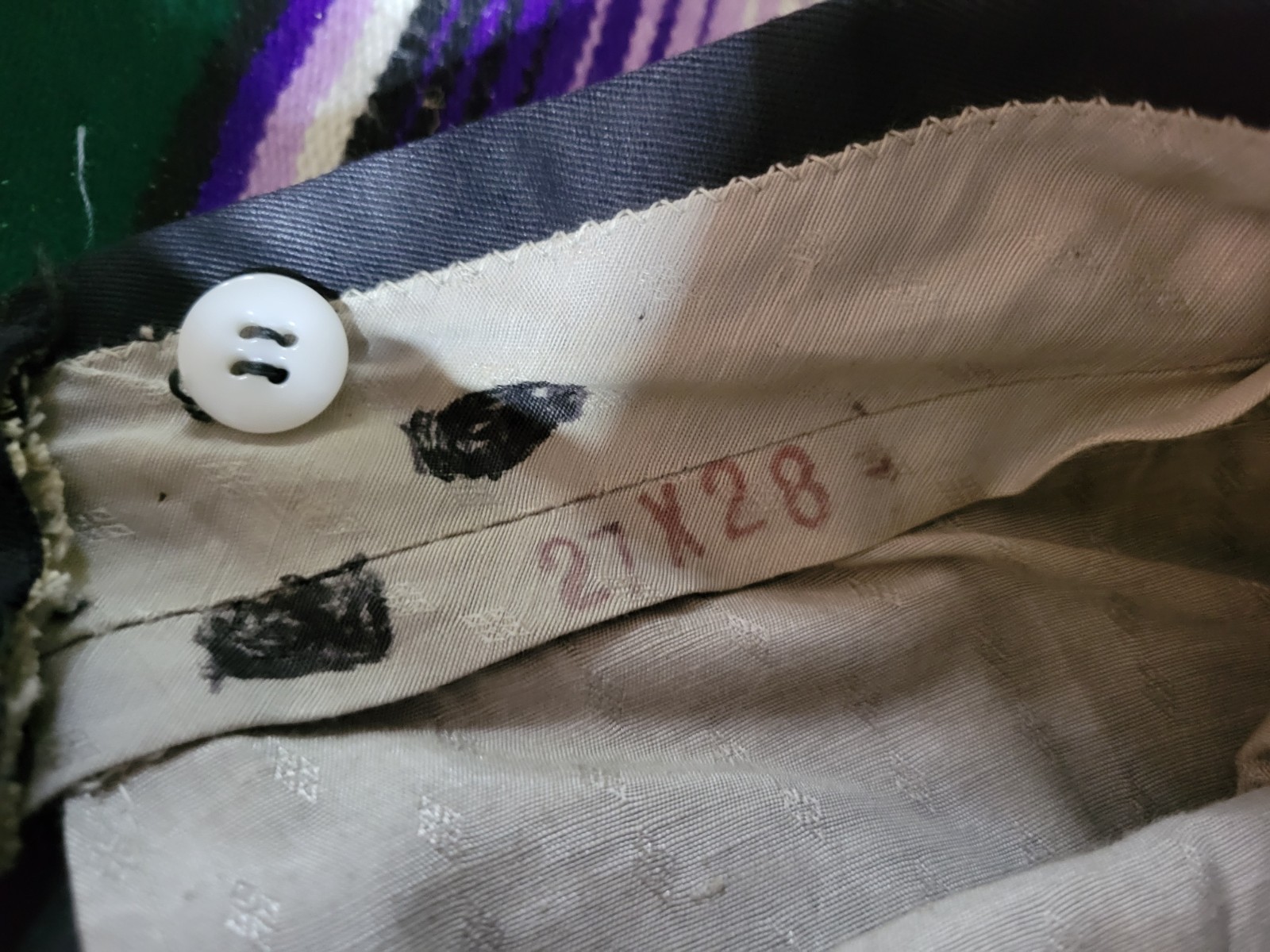 Vintage Western Costume Co. Hollywood Pants Name Stuart Size Waist 27 Inseam 28