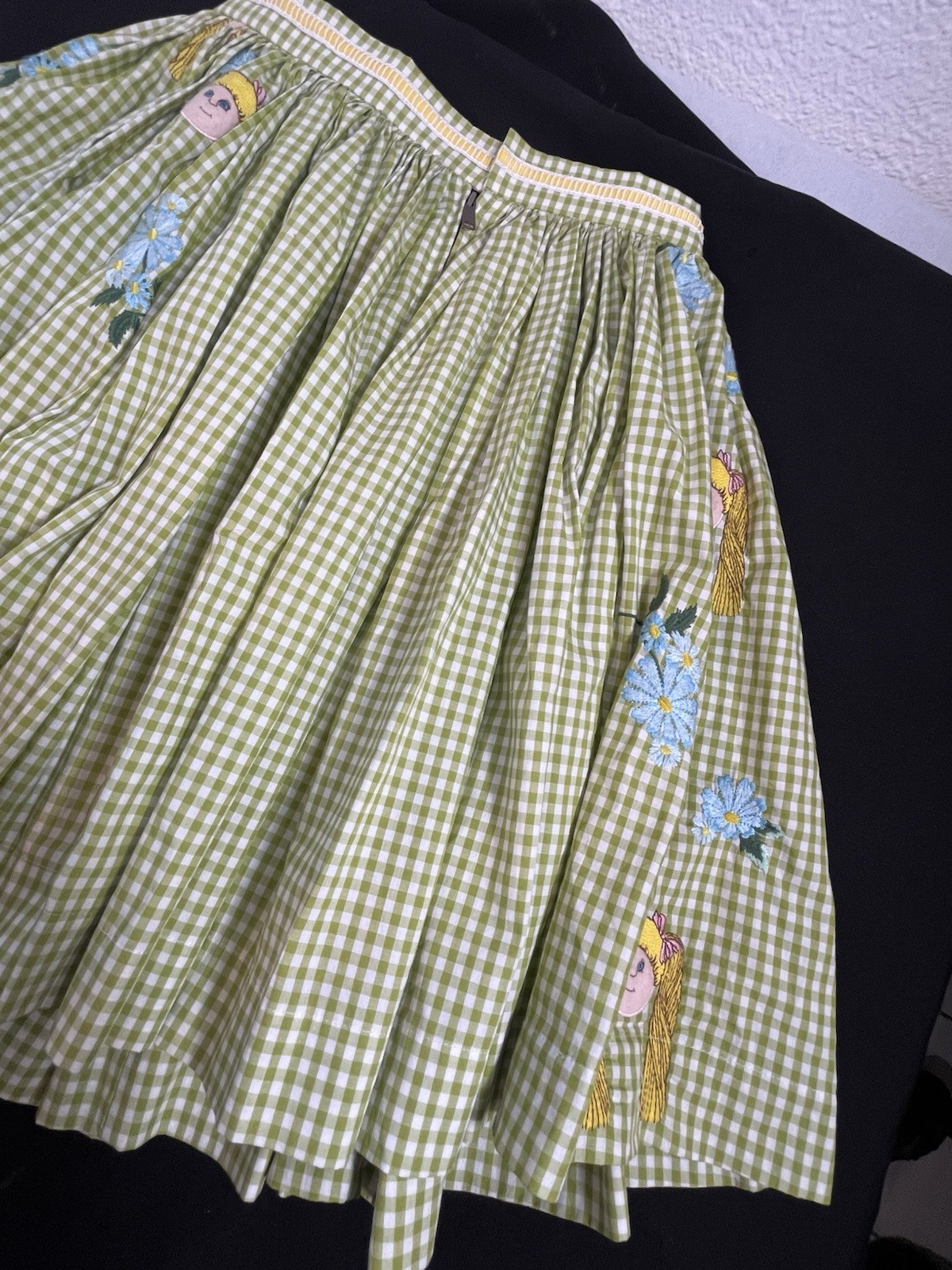 Jenny Fax Lime Green Cabbage Patch Doll Skirt Size M Spring 2013