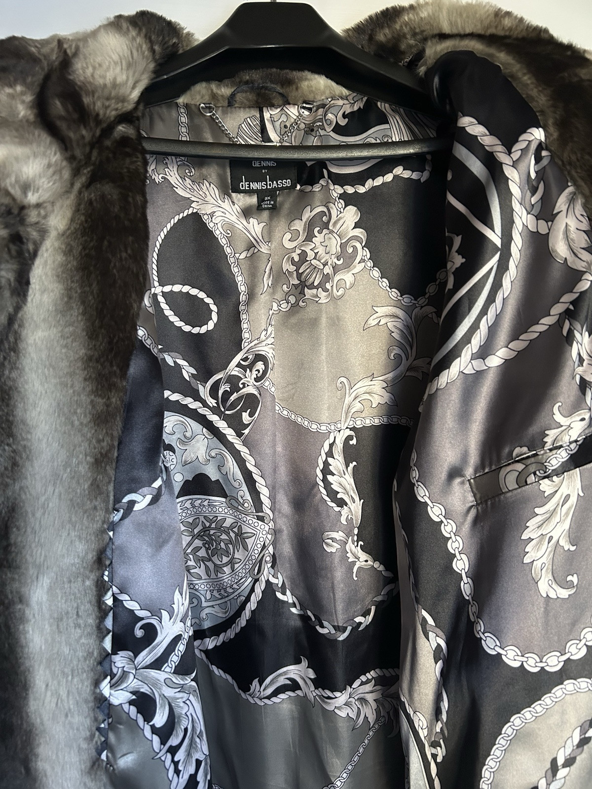 Dennis Basso Faux Fur Coat