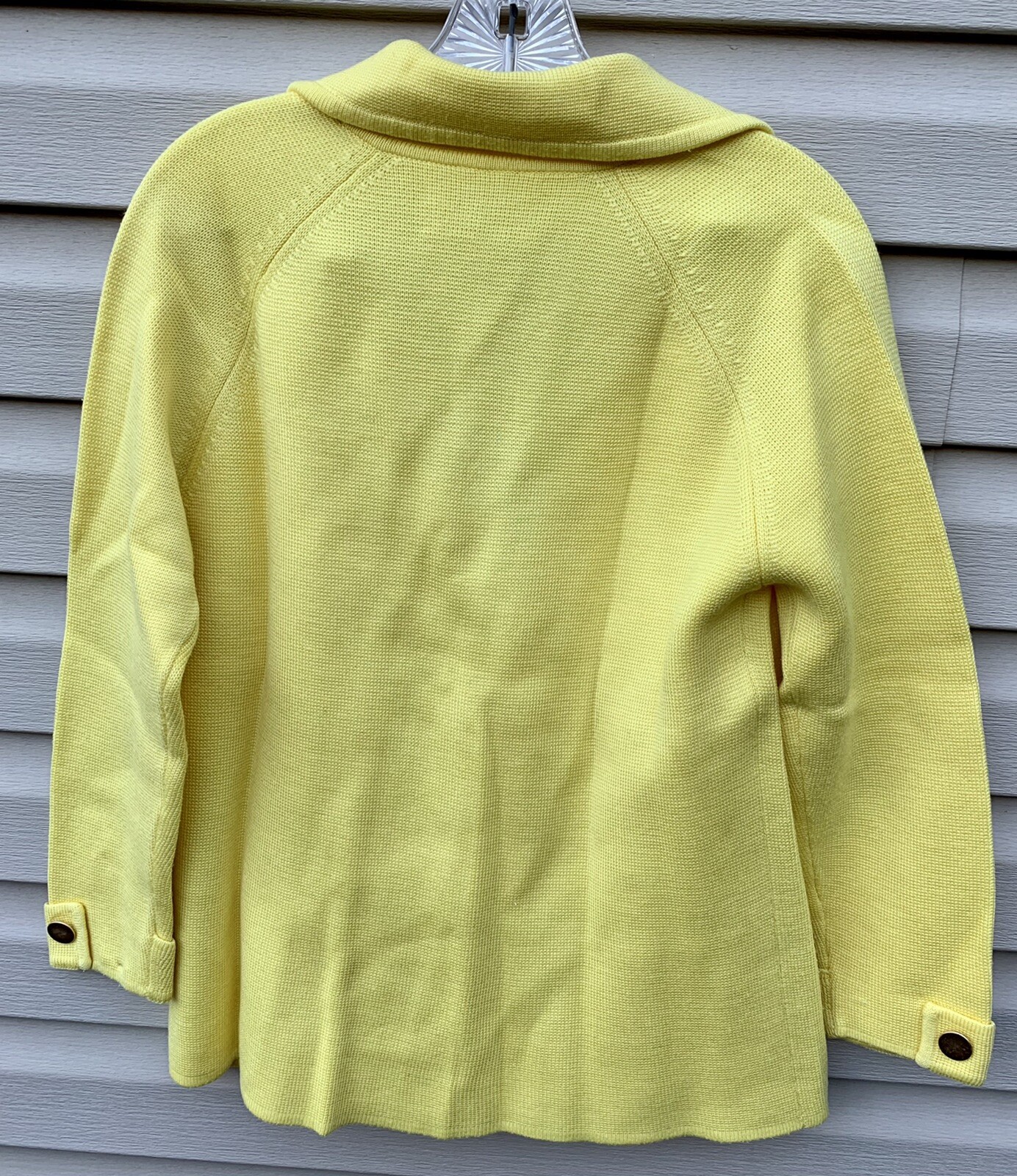 Vintage Woman’s Yellow Le Roy Knitwear Sweater Size Medium