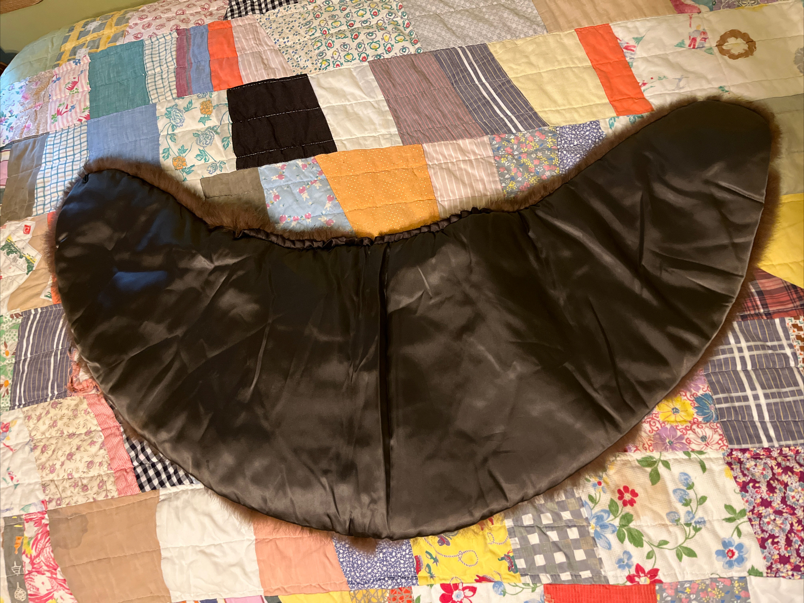 VTG Genuine Brown/Black Russian SABLE Mink Fur Stole Wrap Cape GLAMOROUS 1950’S?