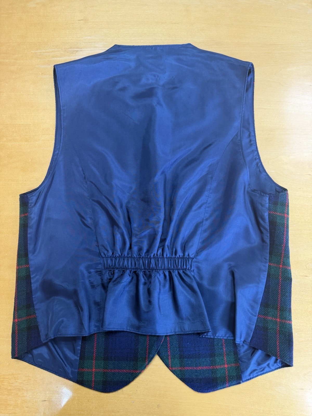 Vintage Tan Jay Petite Multicolor plaid Wool/acrylic/poly Vest Women’s Size 10