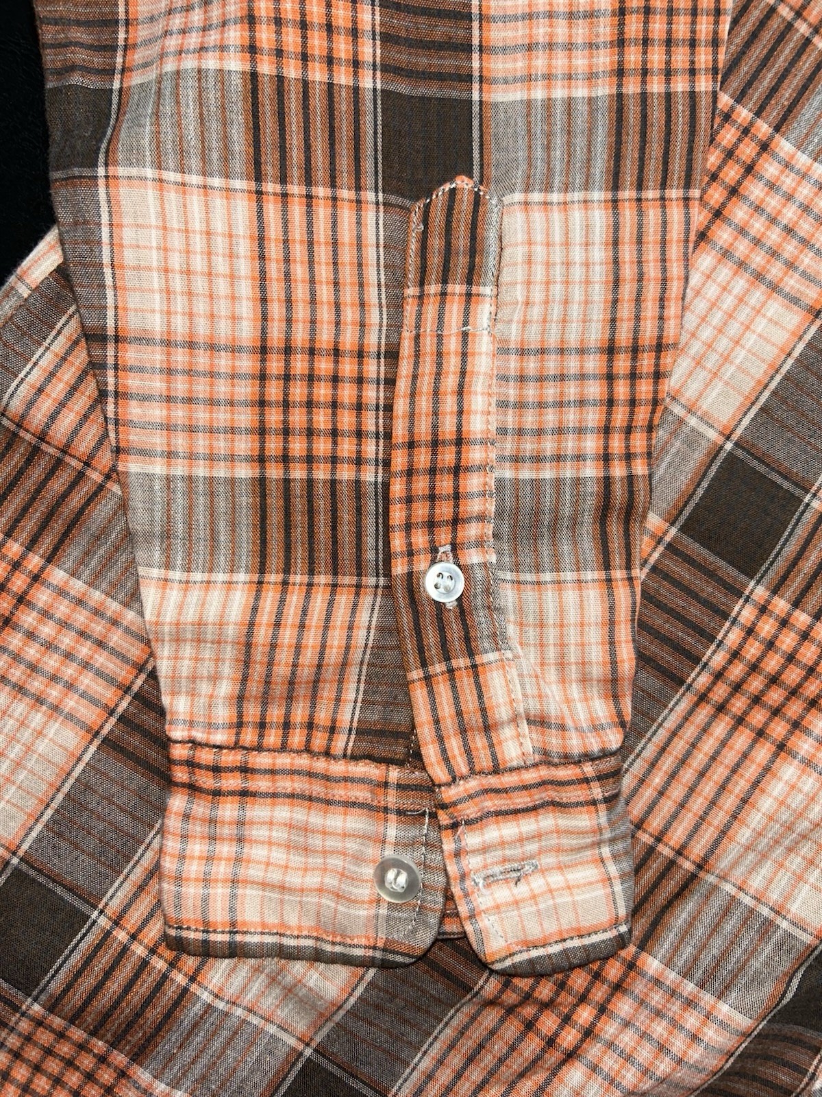 Vintage Simply Matt Long Sleeve Plaid Shirt Made in Macau Women Sz 14 Button