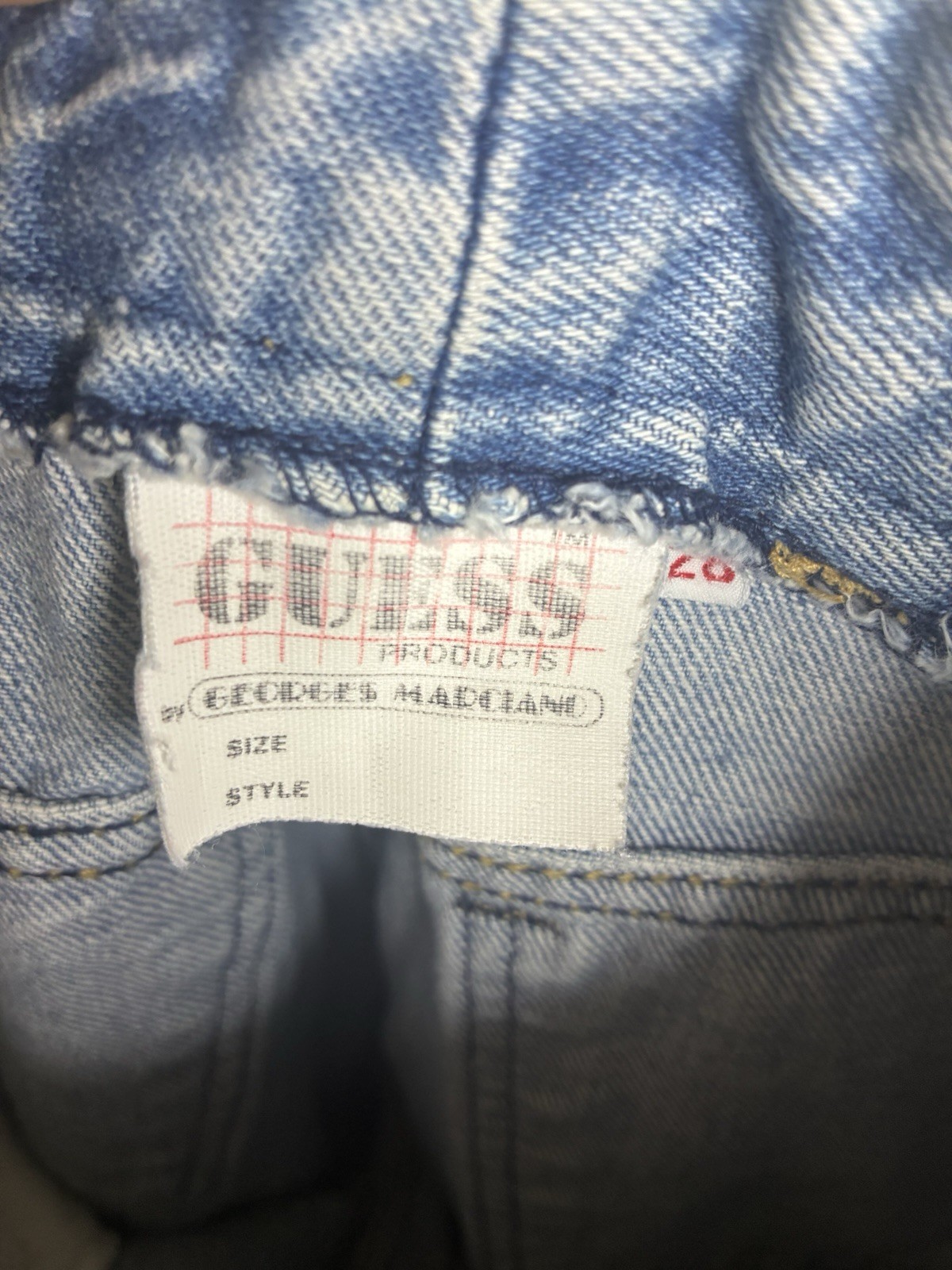 Vintage 1980’s Guess Jeans By Georges Marciano Ankle Zip Women’s 26×27