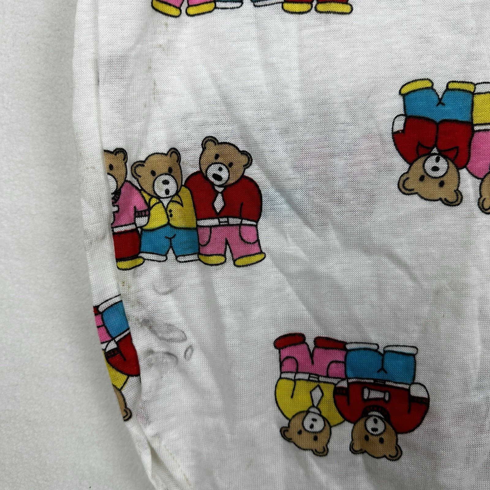 Vintage Women’s Large Nightgown Jennifer Dale Teddy Bear Short Sleeve Union Made