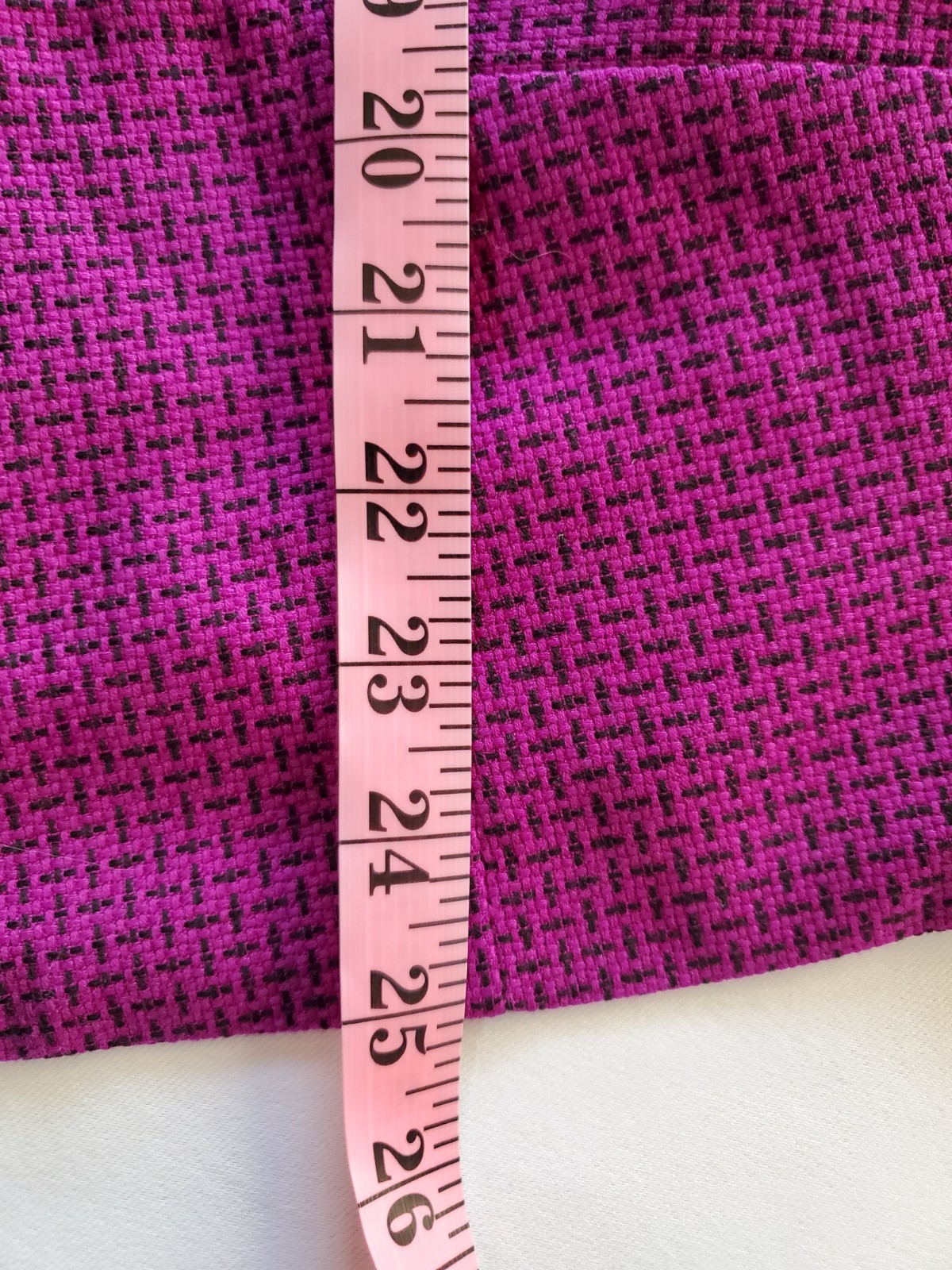 Mary Kay by Lion Uniform Group Purple Black Tweed Wool Blend Blazer 16 Reg *