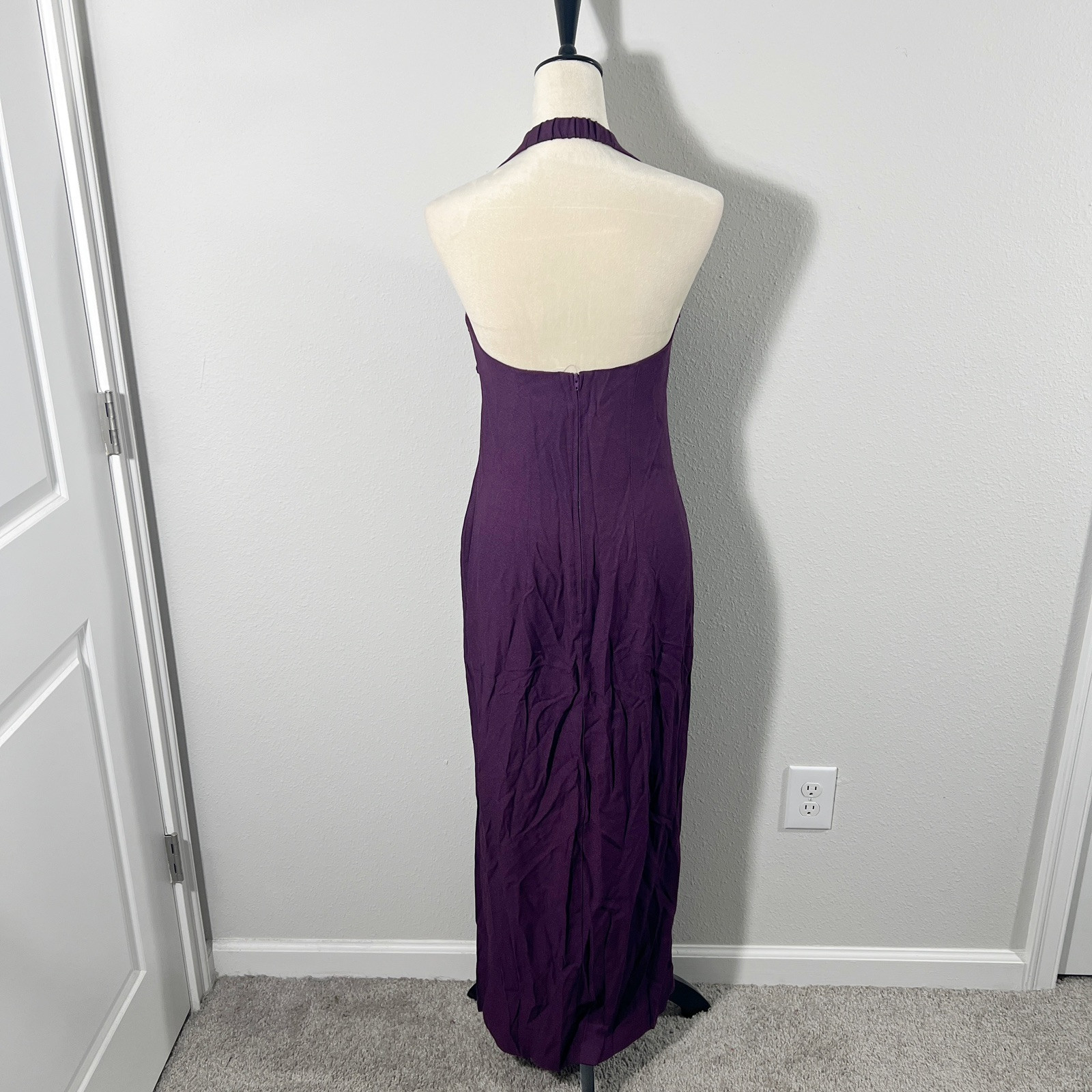 Vtg 90s Y2k Blondie And Me Evening Halter Prom Party Dress Gown Elegant Sz 9/10
