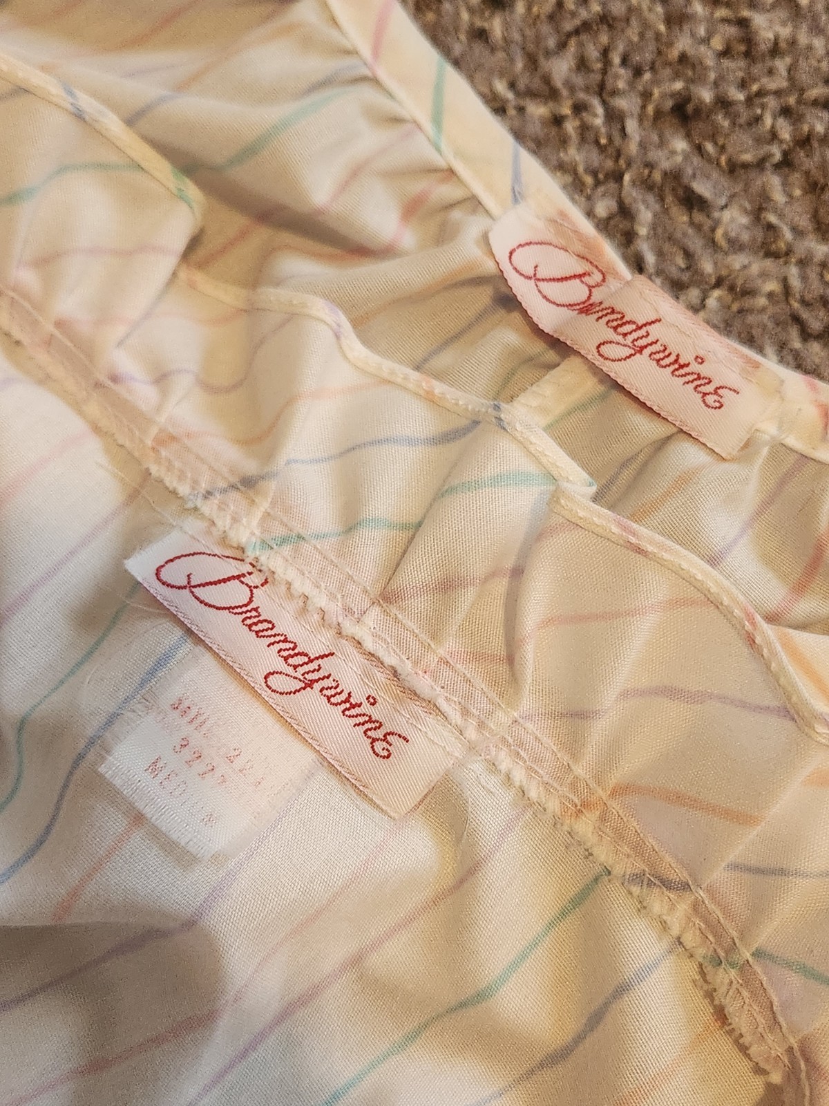 Vtg Brandywine 2-Piece Set Striped Tiered Maxi Prairie Dress & Bolero Jacket M