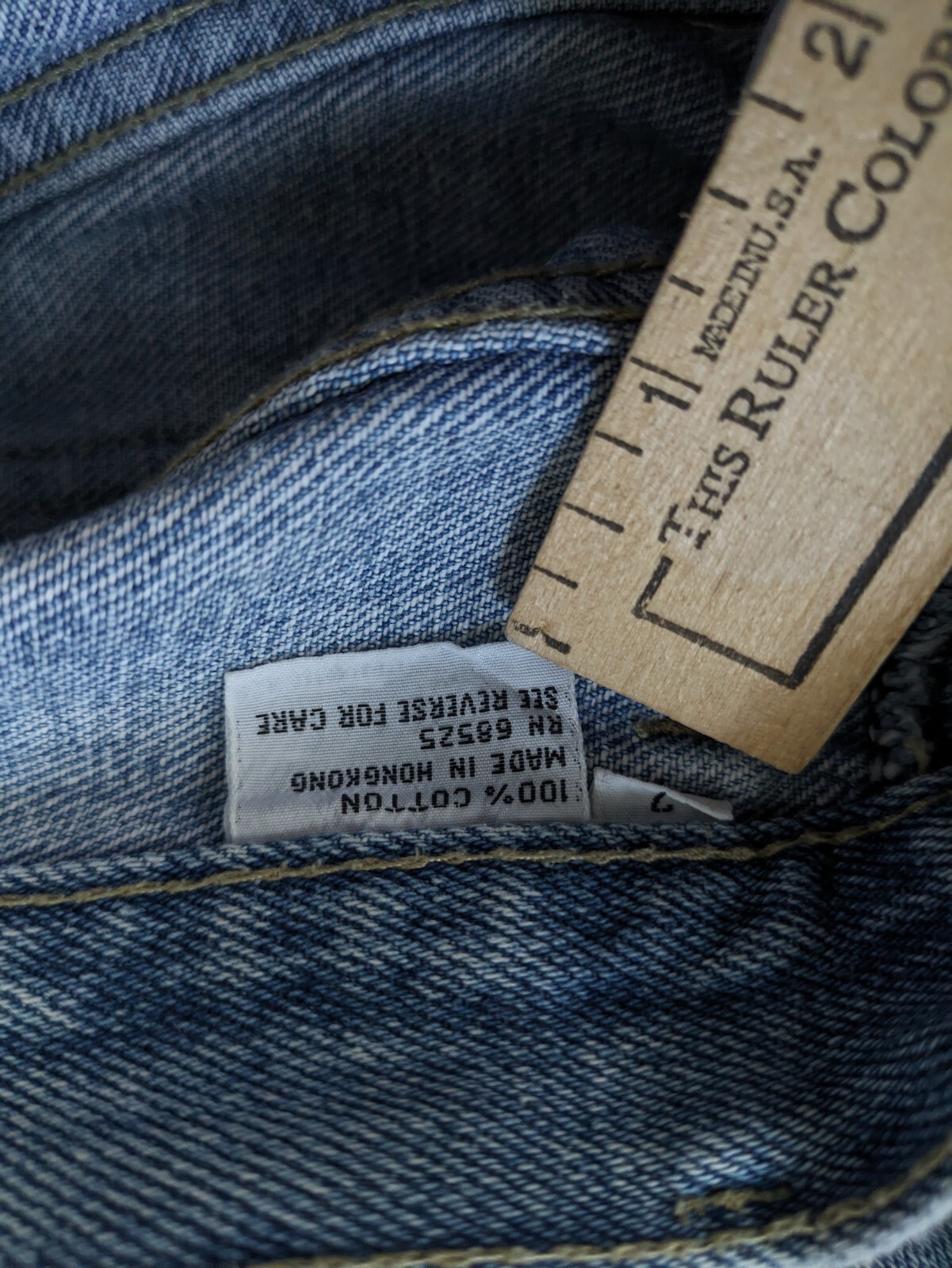 Vintage Basic Helium Pleated Blue Distressed Denim Jeans Pockets Women’s Size XS