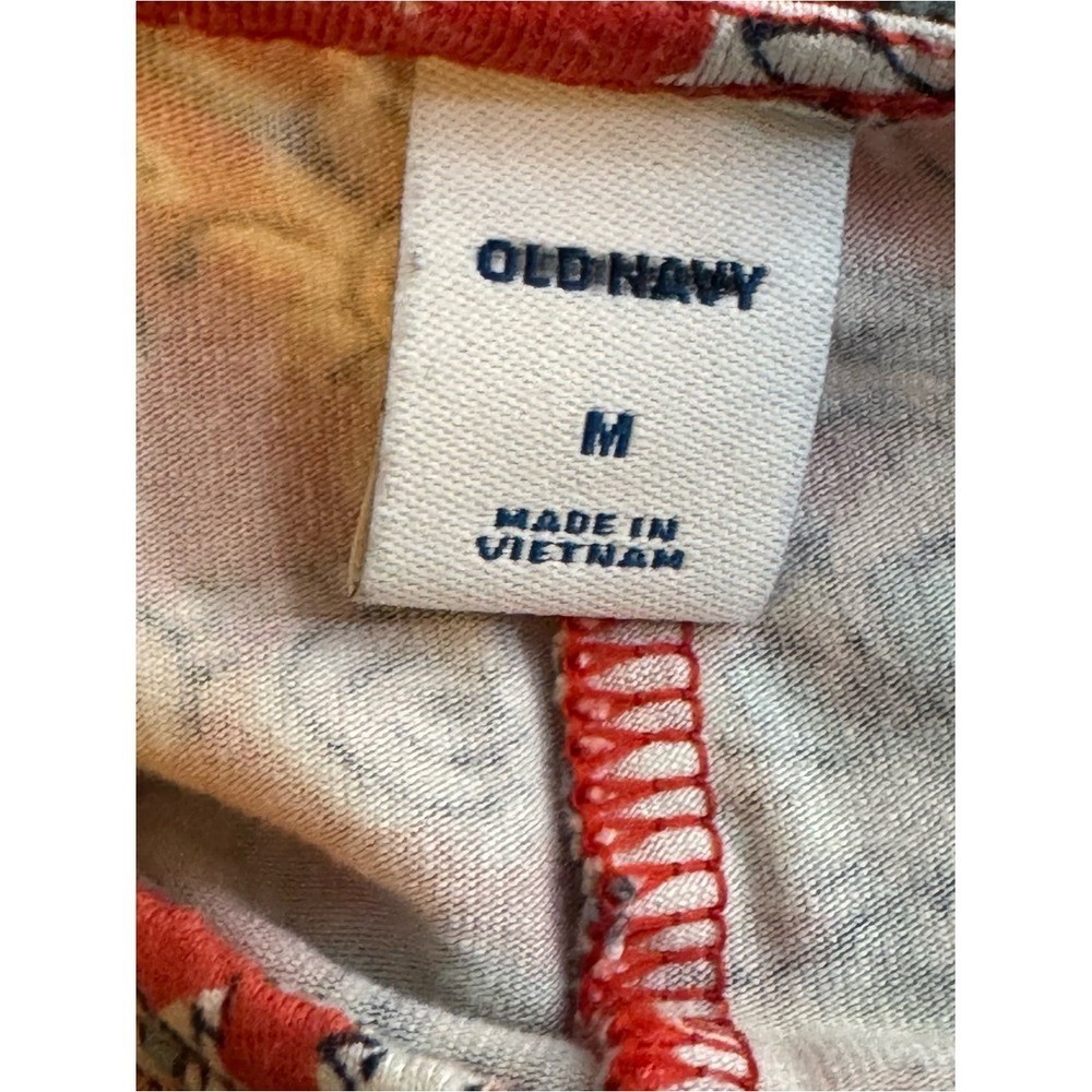 Old Navy Red Floral Midi Swing Dress