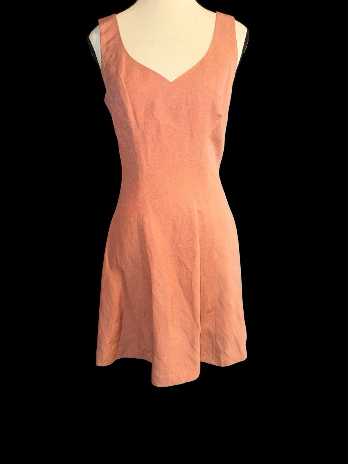 1990’s Laura Ashley Dress Jacket Suit Silk Linen Blend Rose Pink Sz 6