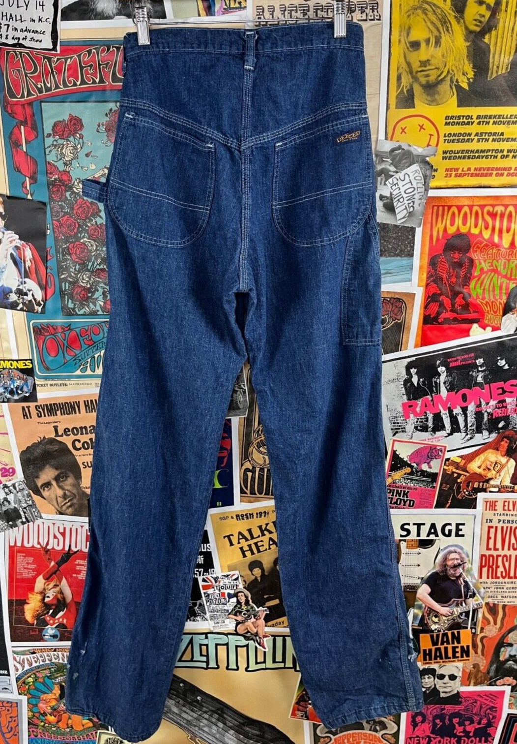 Vintage 80s High Rise Dee Cee Workwear Carpenter Denim Jeans 27×36