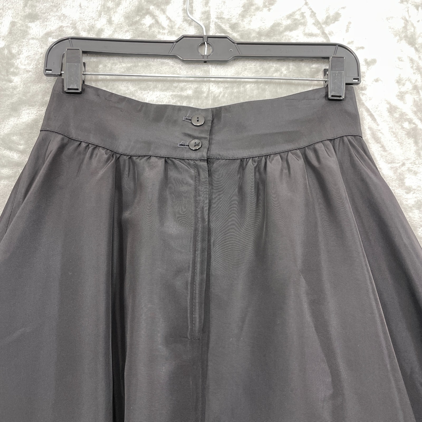 VTG 90s/Y2K Jessica McClintock Gunne Sport Skirt Size 9 Black Taffeta Satin USA