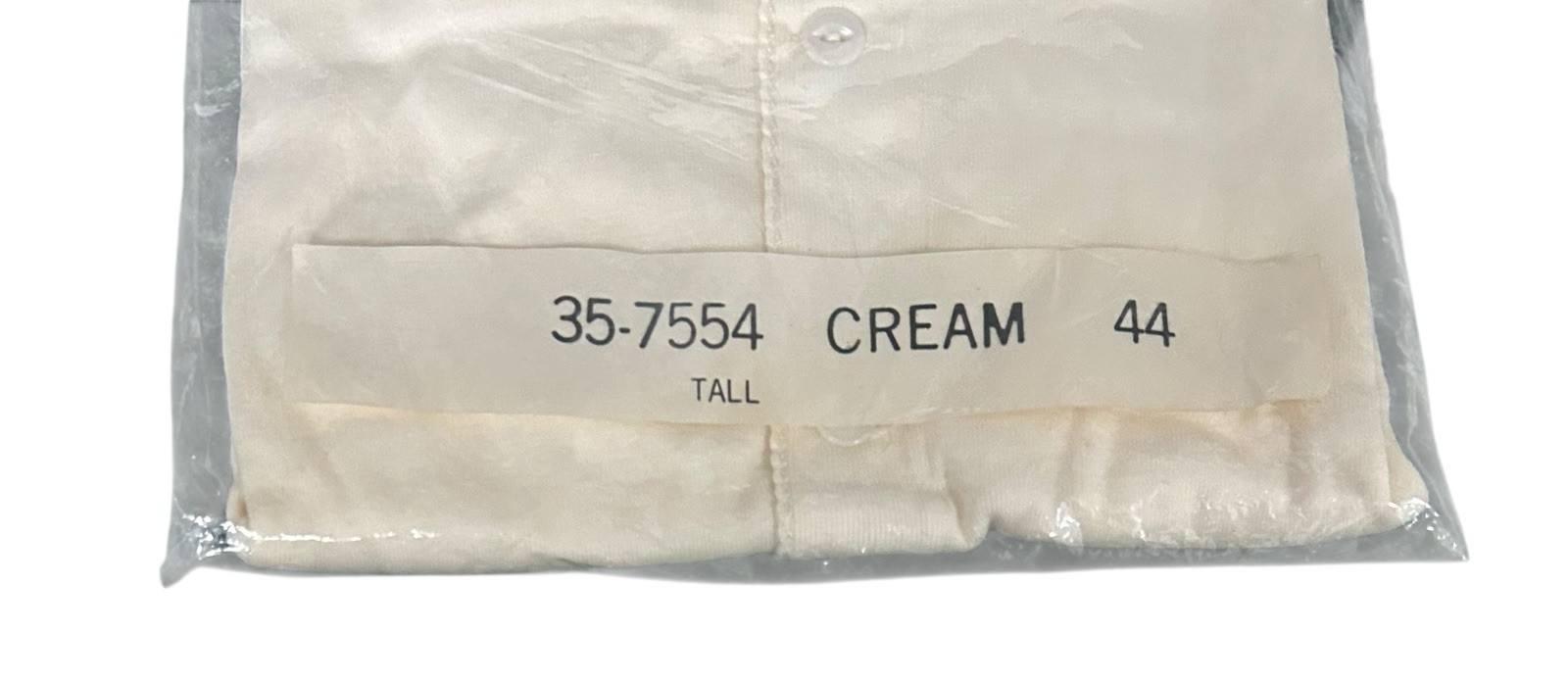 Vintage 60’s Brent Montgomery Ward Women’s Pajamas Long Johns Cream 44 Tall New