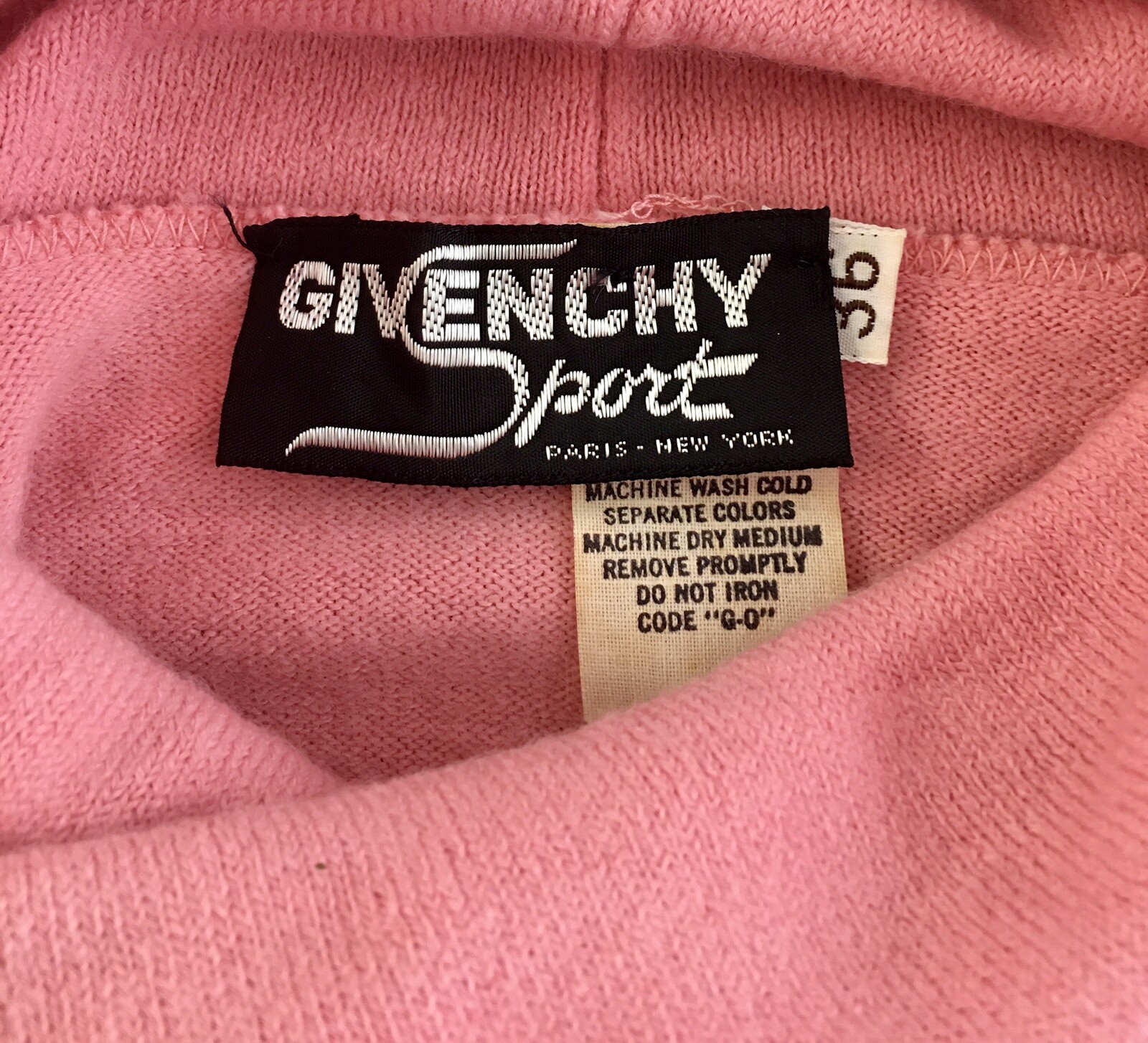 Givenchy Sport Sweater Vest, Givenchy Paris New York, Rare Item, Flamingo Pink