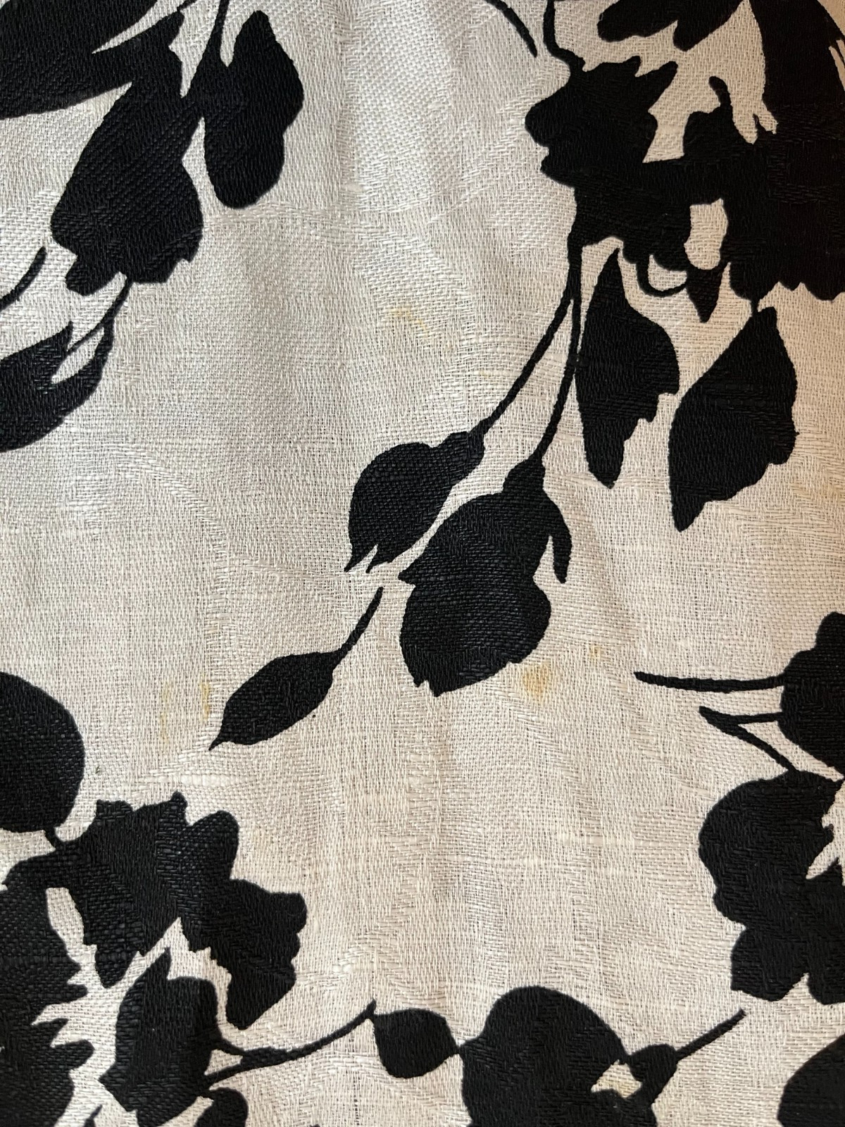 Vintage Floral Linen Dress Size 16 | International Ladies Garment Workers Union