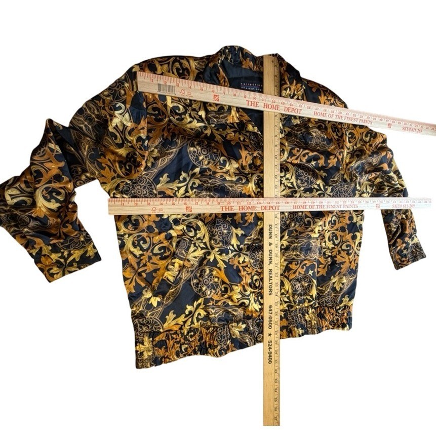 TanJay Baroque Gold Black 3 Pc Jacket SZ L, Shirt SZ 14, and Skirt Set SZ 16