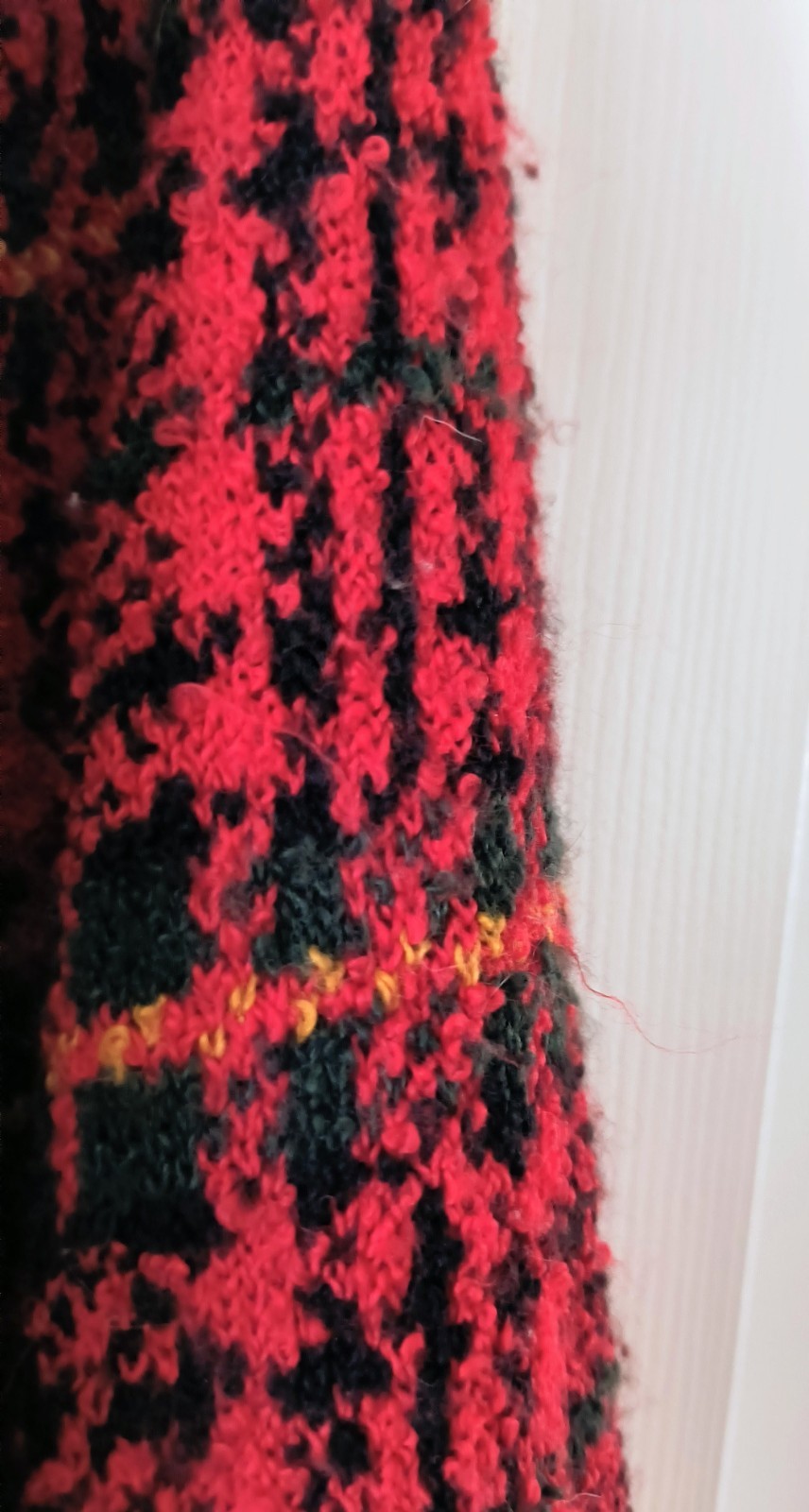 Vintage Plaid Segue Sweater Size 2X Red Green Black And Gold