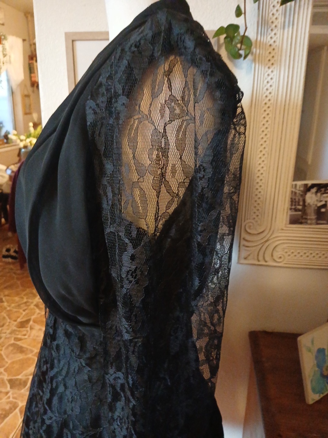 Vintage 80’s XS/S Mademoiselle Black Lace Mini Cocktail Prom Dress With Jacket