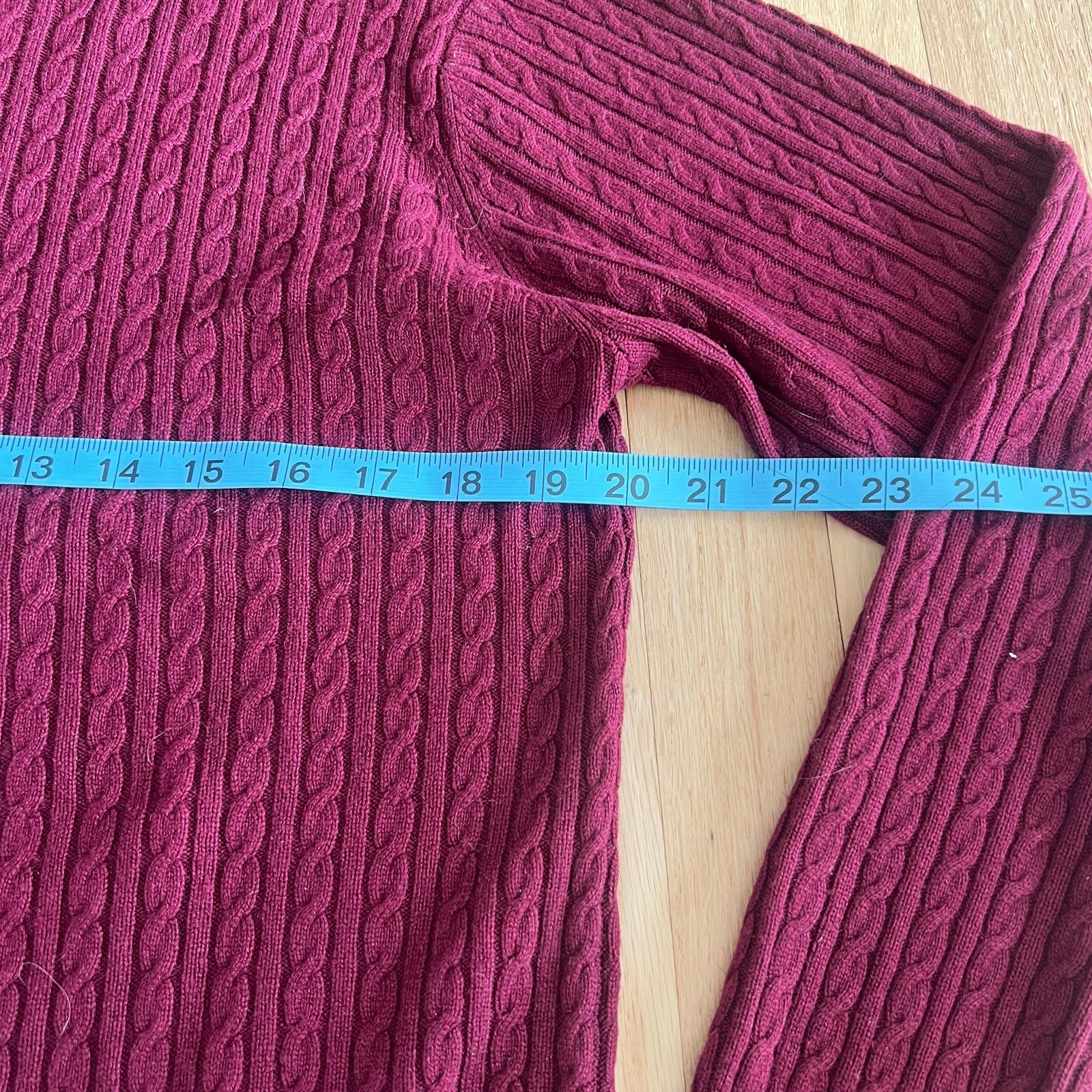 vintage 90s Silk Cashmere Turtleneck Sweater Burgundy Cable Knit Neiman Marcus