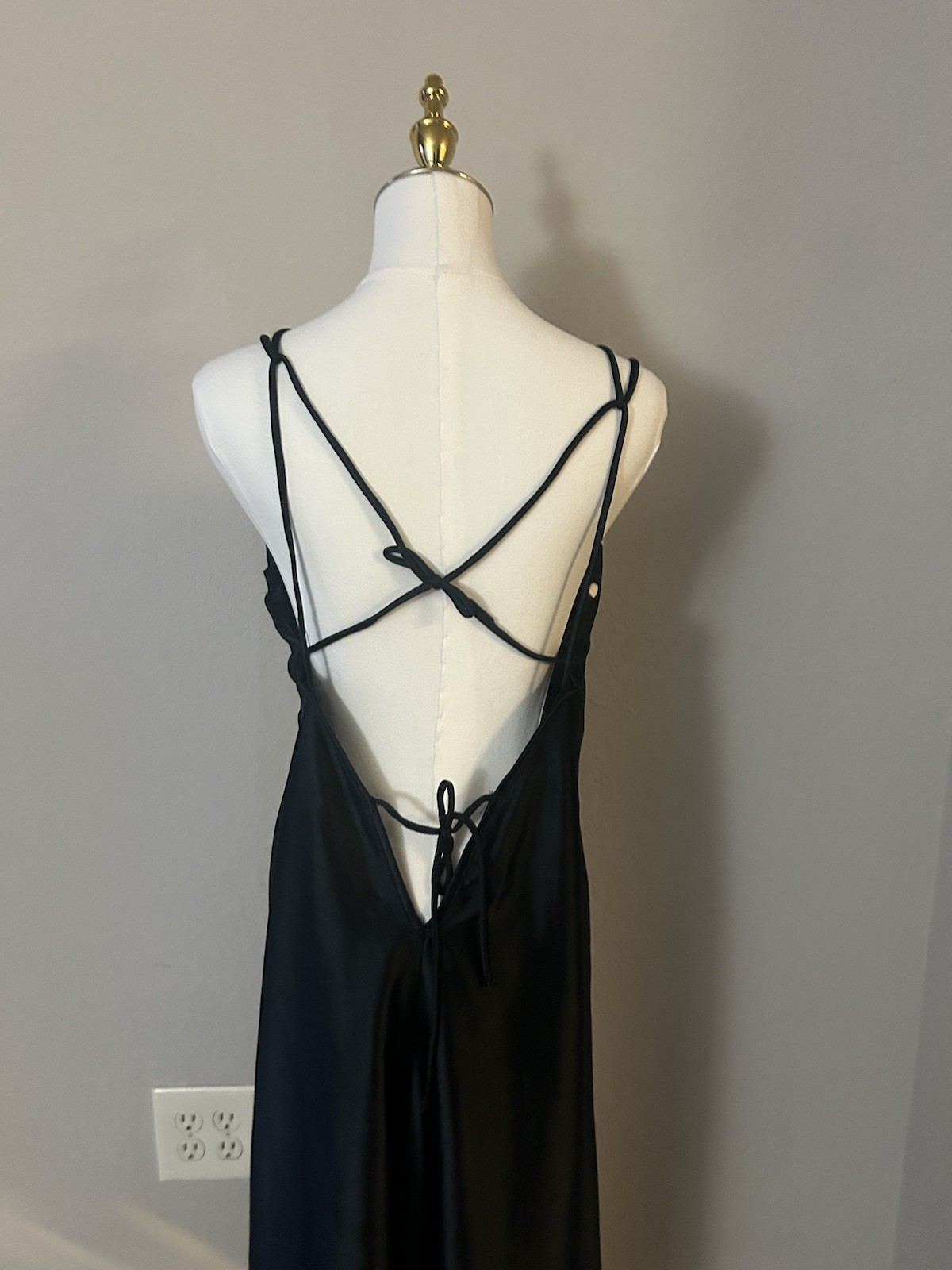 80’s joan collin’s dress and robe set