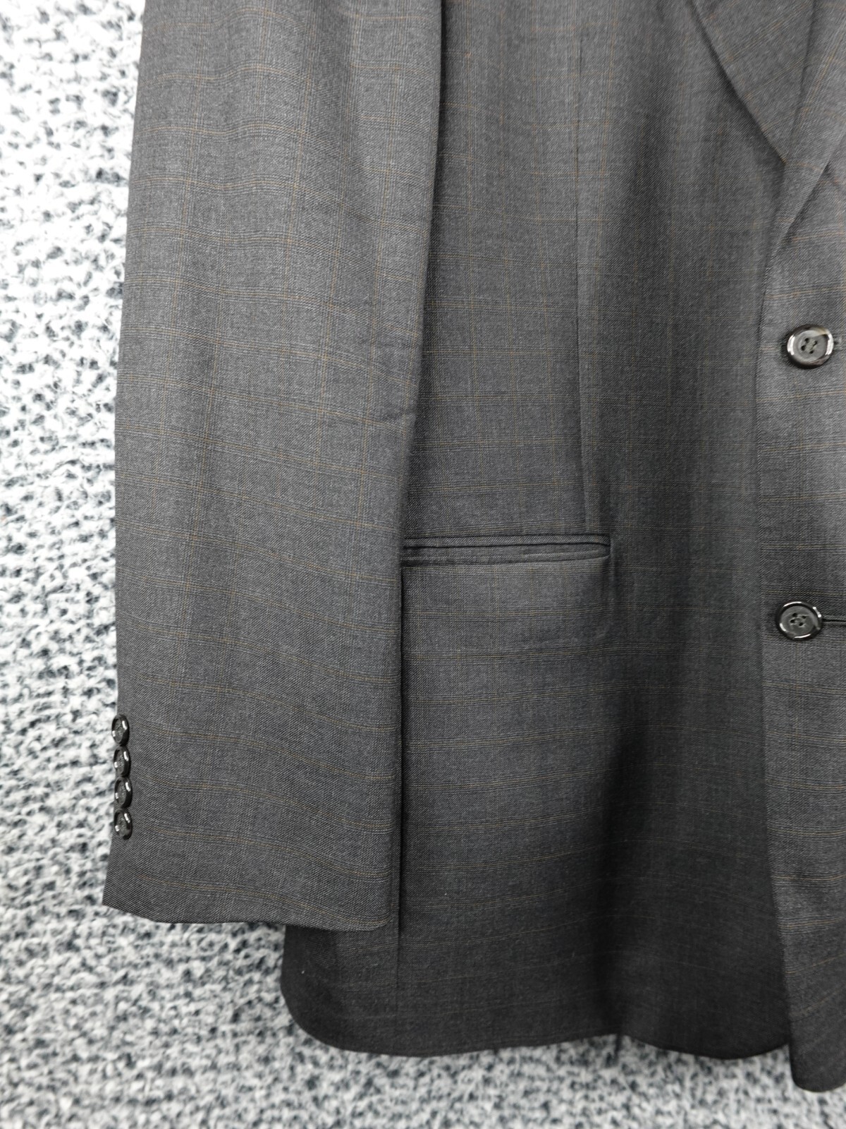 Bill Blass Black Label Meier & Frank Wool Sport Coat 44L Dark Gray