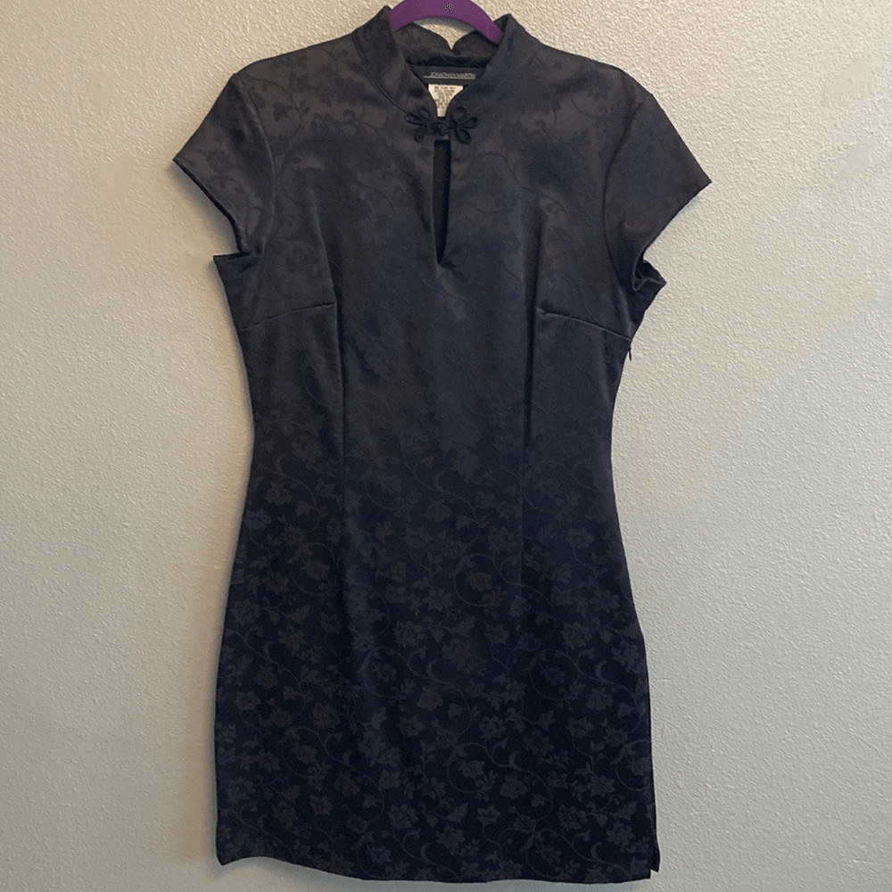 Jonathan Martin- Vintage Japanese inspired black cocktail dress- Size 11