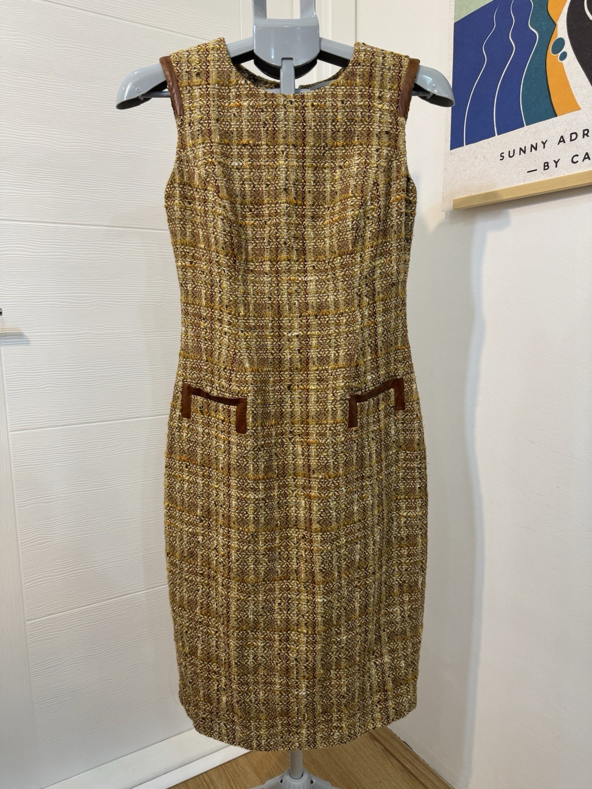 Carolina Herrera Tweed Wool Silk Sheath Dress – Sz 6
