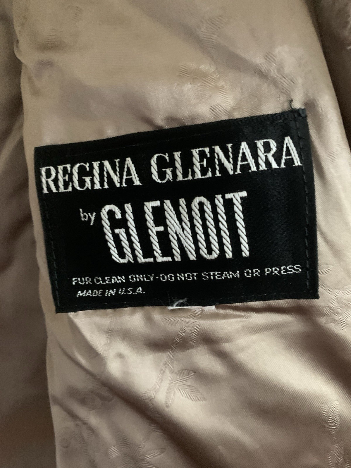 Vintage Regina Glenara by Glenoit Faux Fur Stole Capelet | 1950s–1970s USA Made
