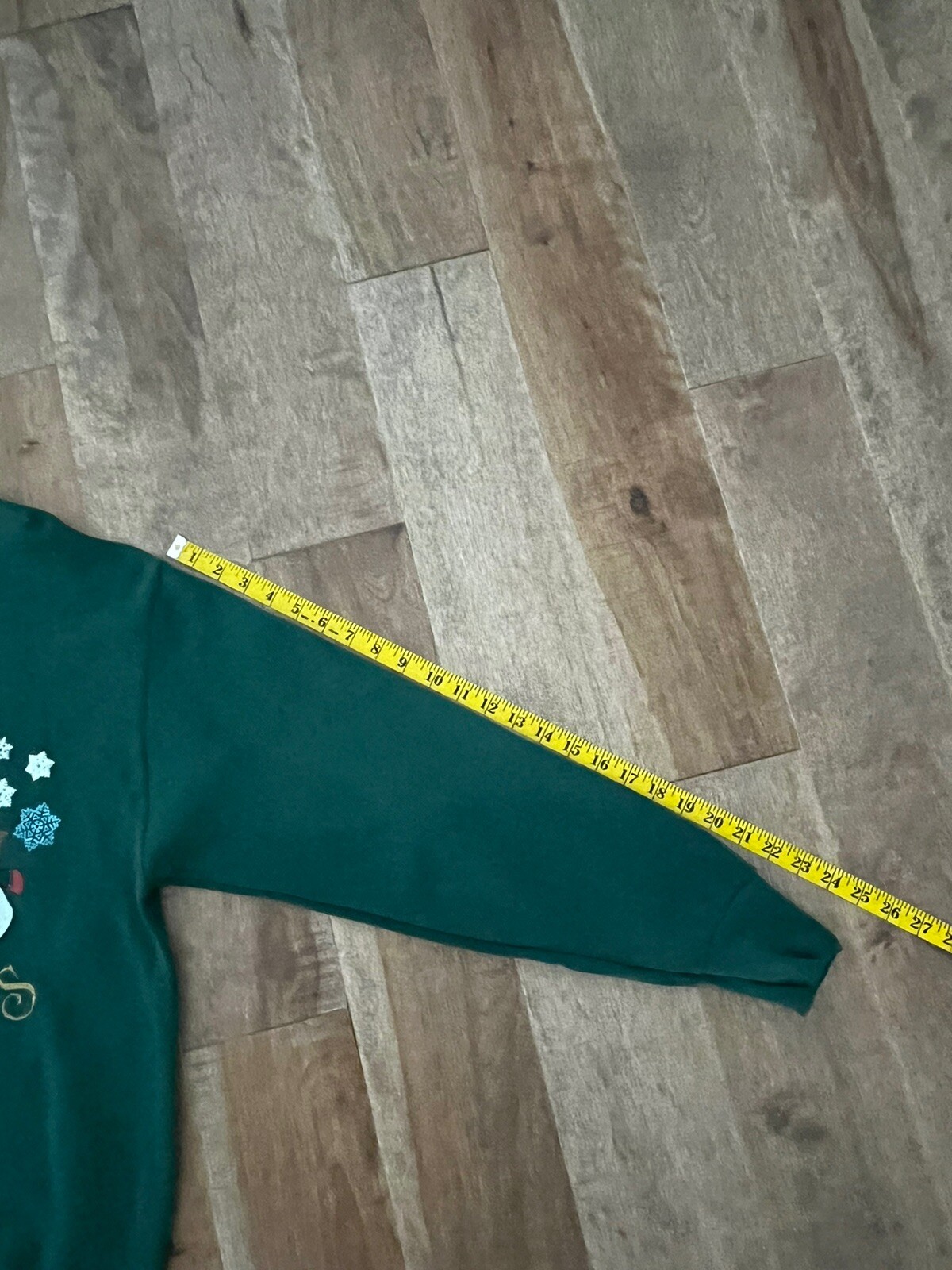 Vintage Women’s Christmas Holiday Sweatshirt Size M Textured Snowman 90s