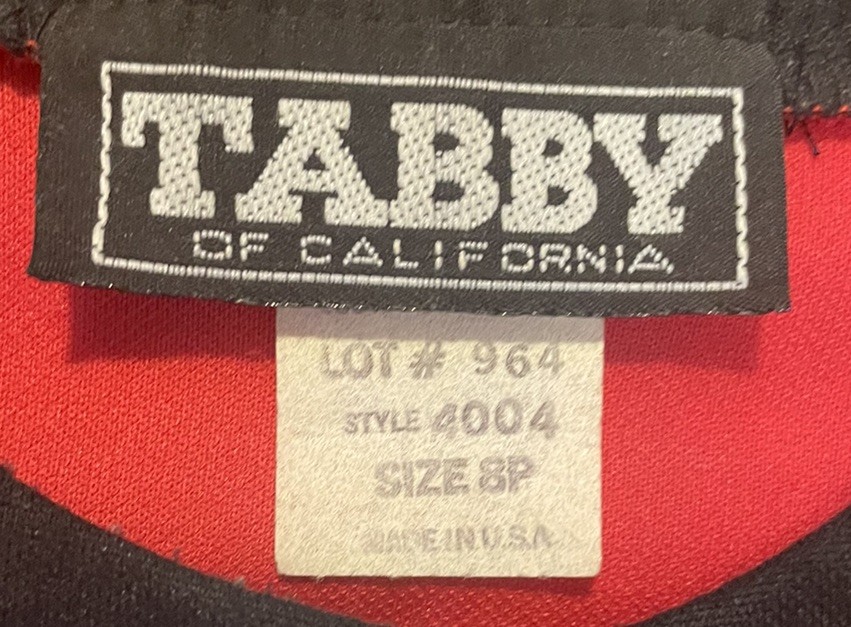 Tabby of California Dress Women Size 8P (Small) Red Black Belted Vintage 80s