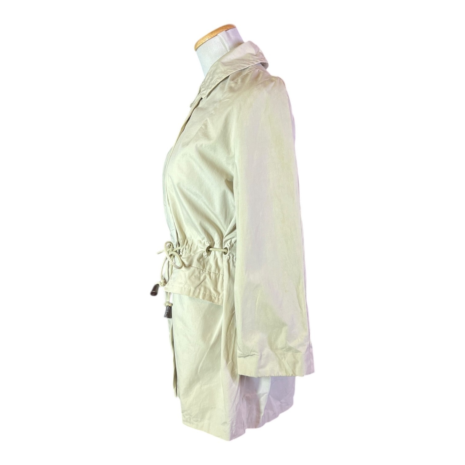 Vintage Debutogs Beige Full Zip Jacket Drawstring Waist