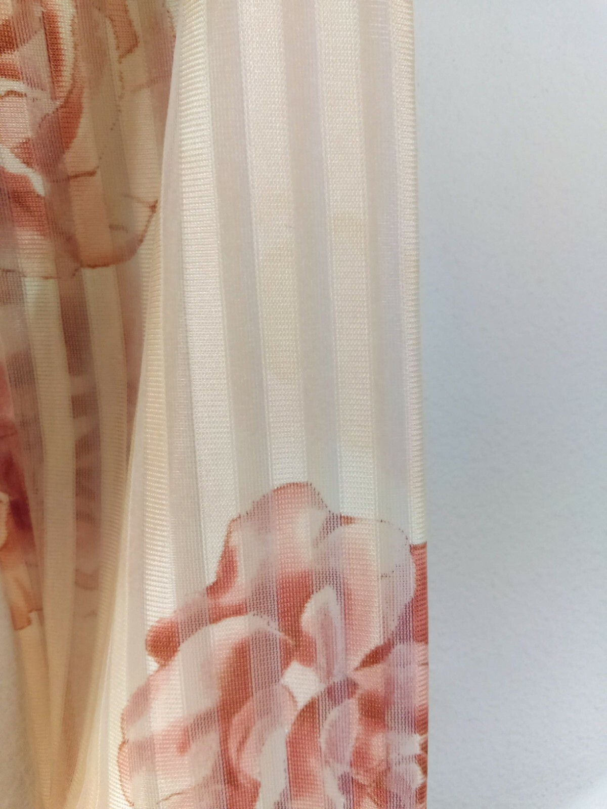 Vintage Ego Chicago 5 Blouse & Undershirt Union Pink Stripe Floral Semi Sheer