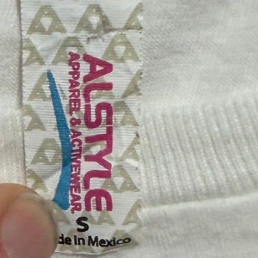 Alstyle Las Vegas 1905 Rhinestone Graphic T-Shirt Women’s S White