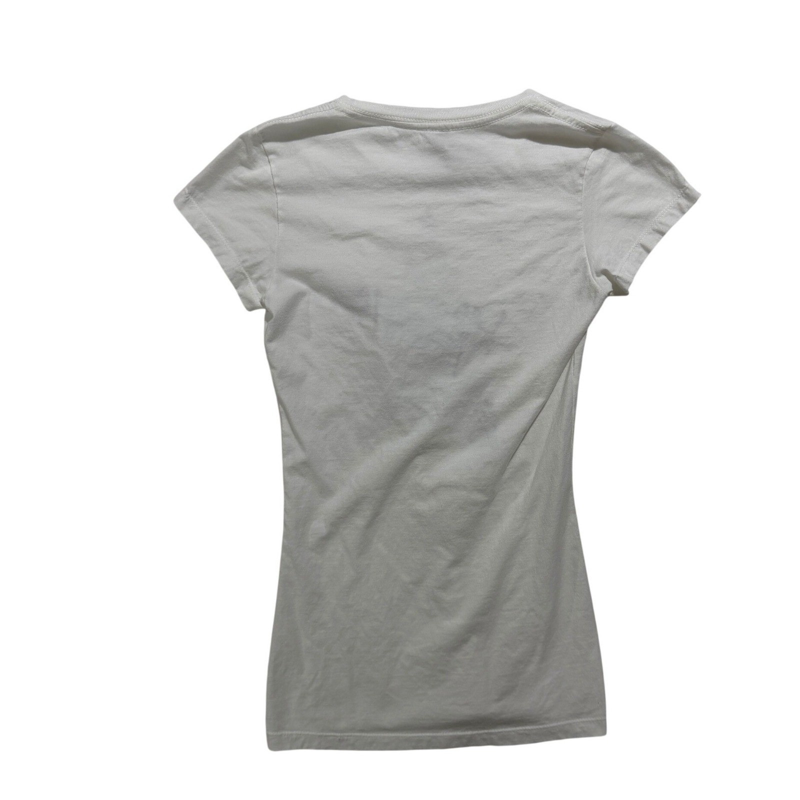 Alstyle Las Vegas 1905 Rhinestone Graphic T-Shirt Women’s S White