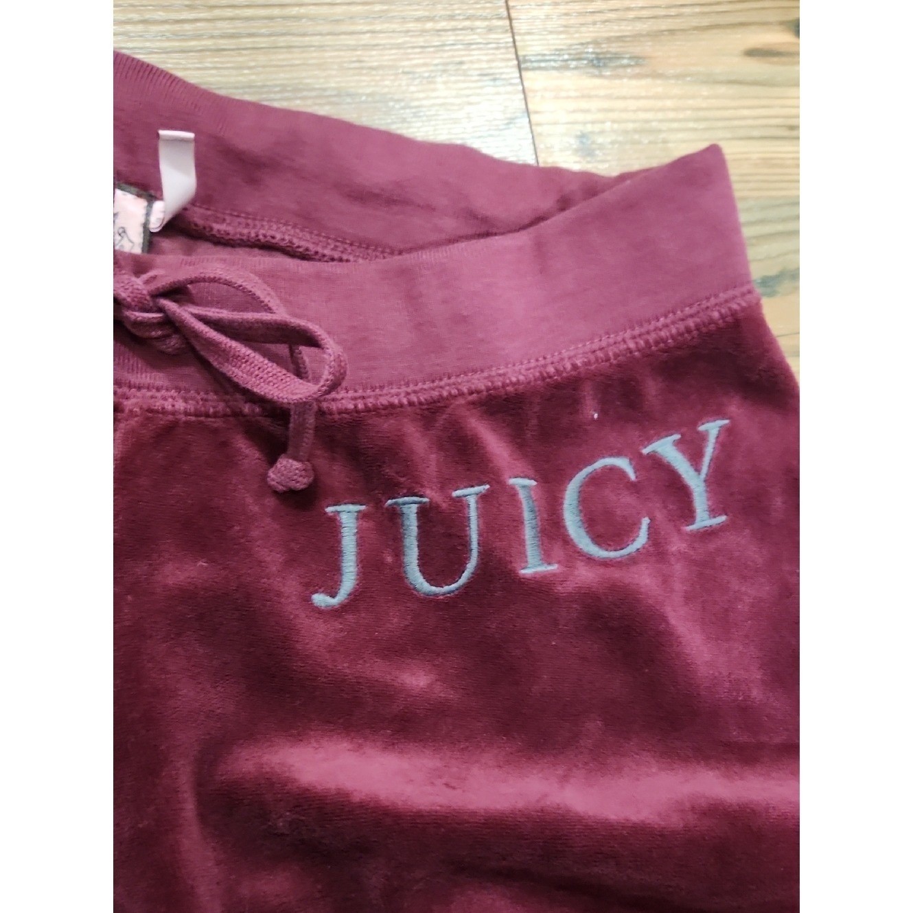 Vintage Y2K Juicy Couture Baddie Flare Lowrise Pants Small Velour Velvet Lounge