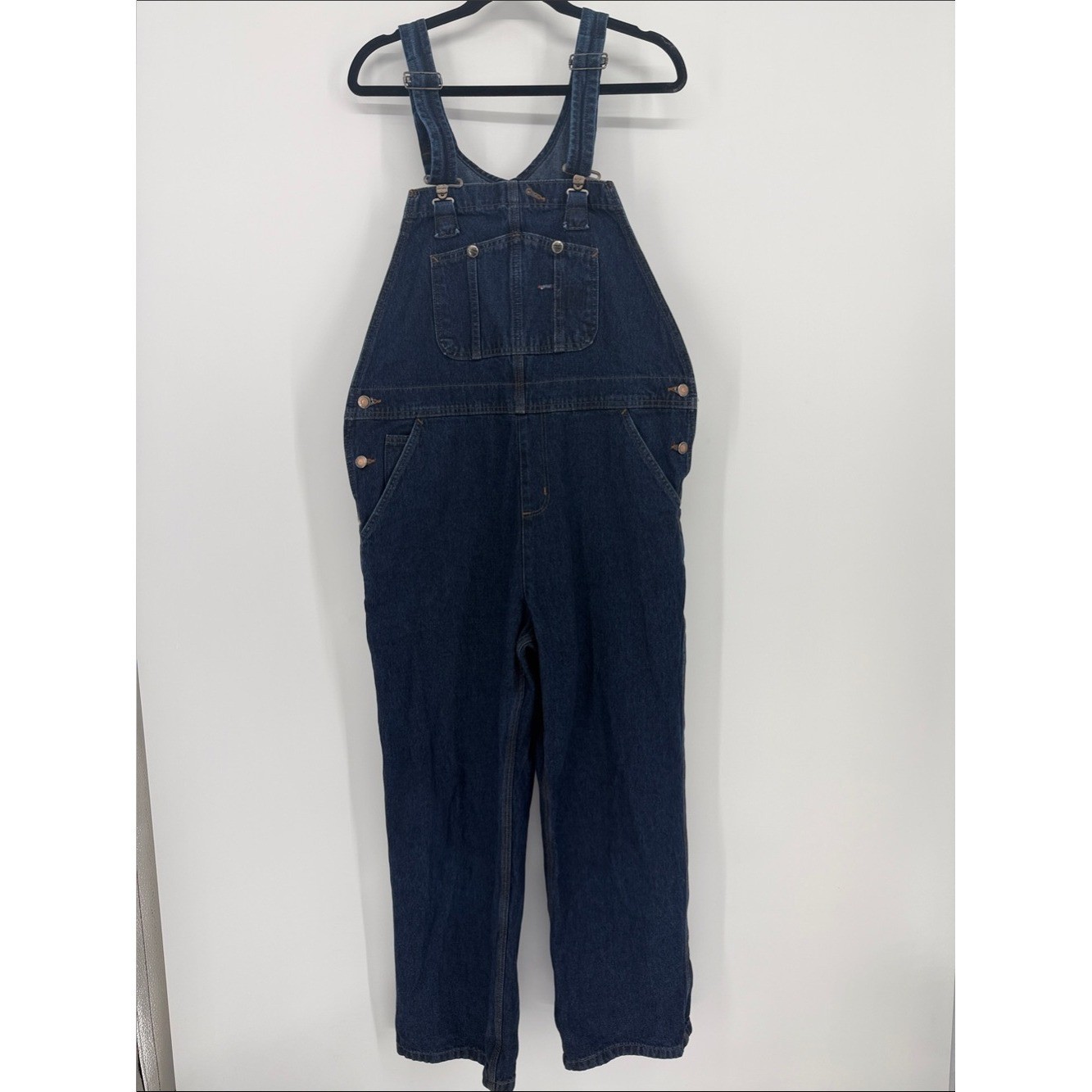 Vintage Carhartt Baggy Denim Overalls Y2K Utility Carpenter 14×28 Best 8/10