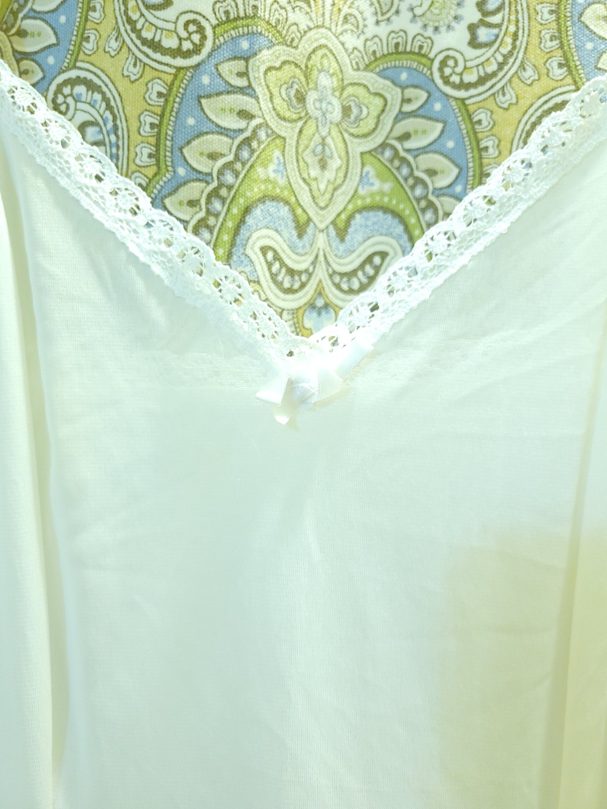 Sears Vtg Doesn’t Slip Anti-Cling Full Length Nylon Dress Sz 34 Tall Length