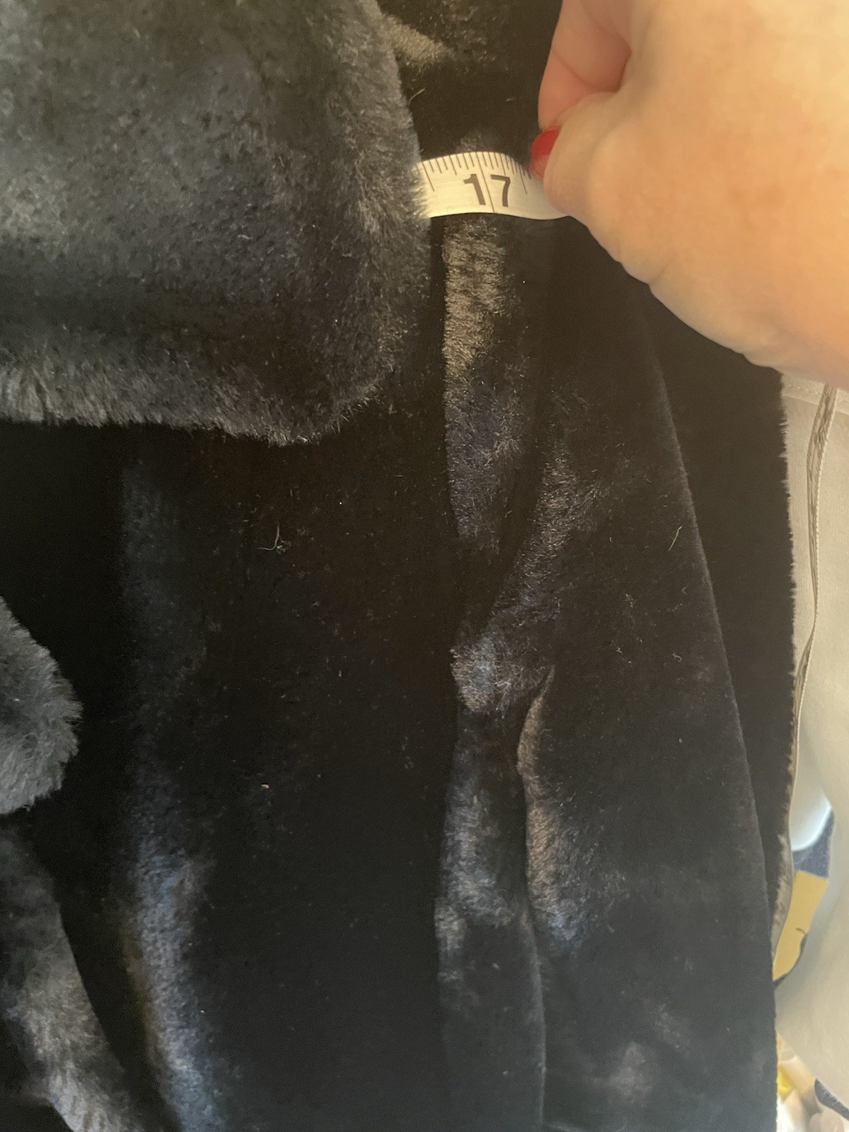 The Halle Bros. Co. Faux Black Fur Coat Size 12 Outdoor Women’s Vintage