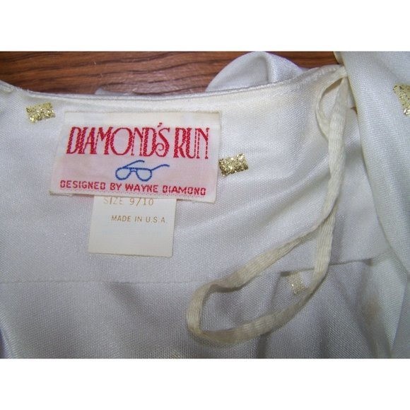 Vintage Diamond’s Run Jumpsuit Harem Leg 9/10 Parachute 90’s White Y2K