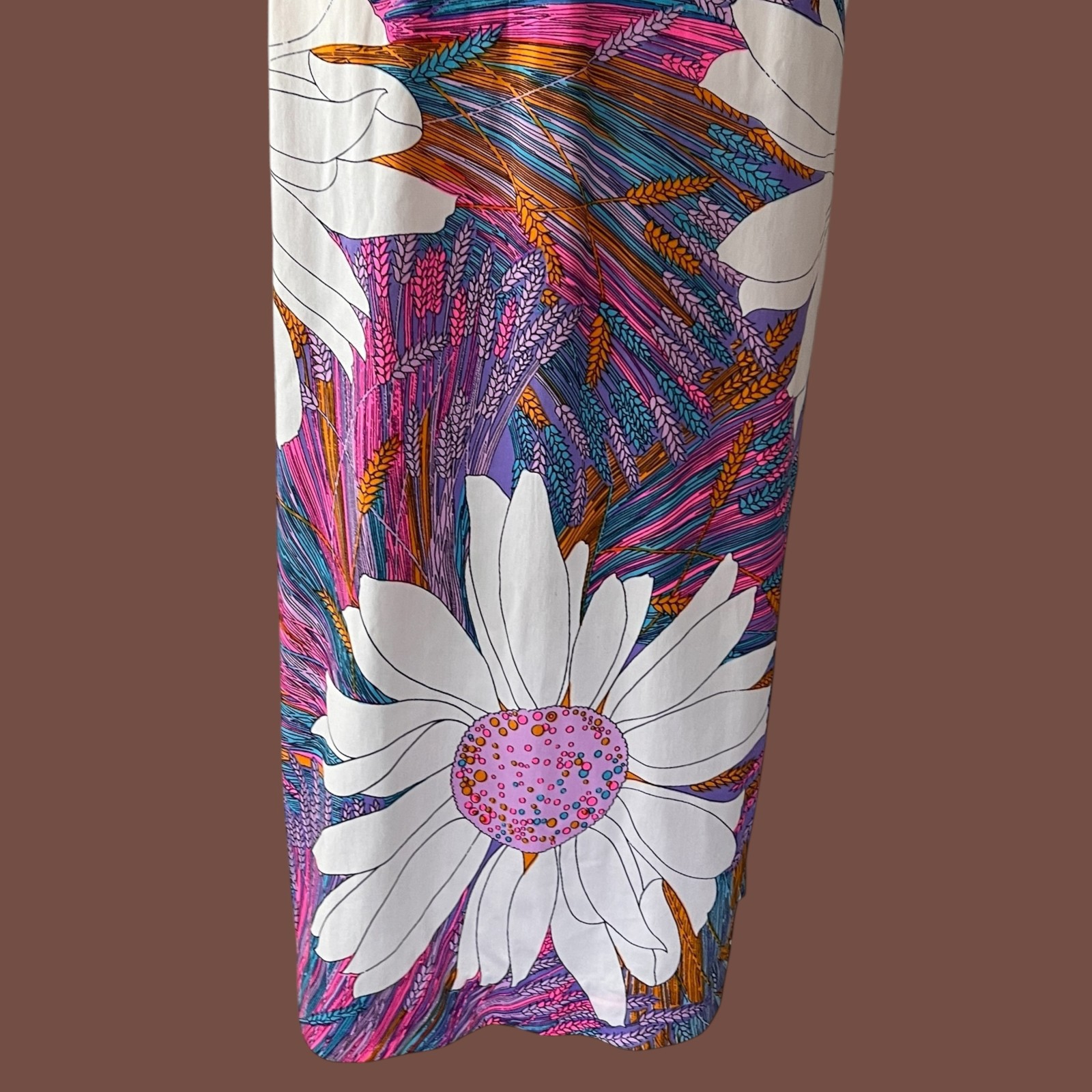 Vintage 70s Floral Maxi Dress : Hostess Dress, Hippie, Flower Power