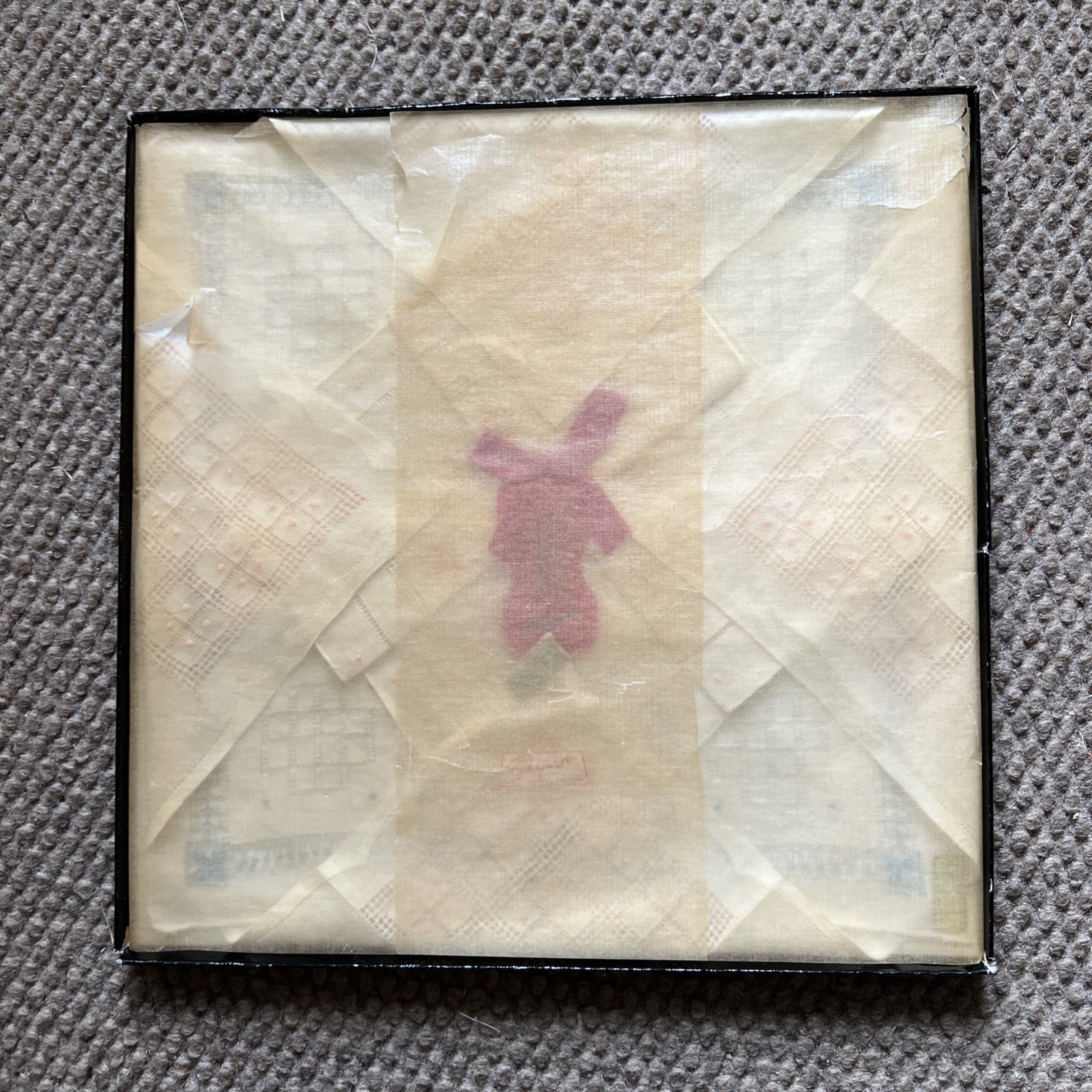 Vintage SCHIAPARELLI Handkerchiefs In Original Box.