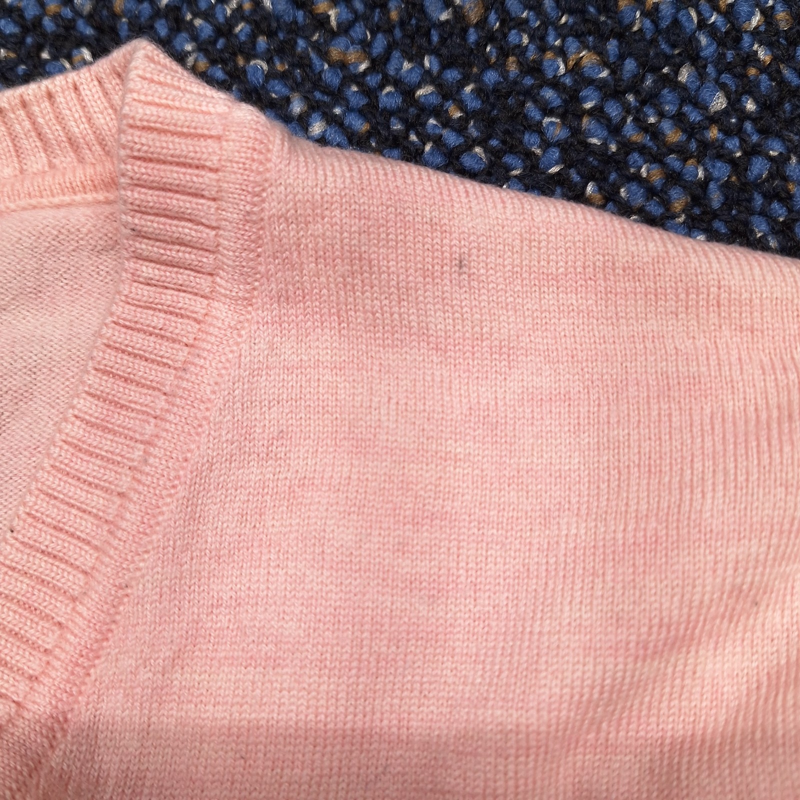 Vintage Lacoste V-Neck Sweater Virgin Wool Pink Size 48(Mens M.)(Womans L-Xl)