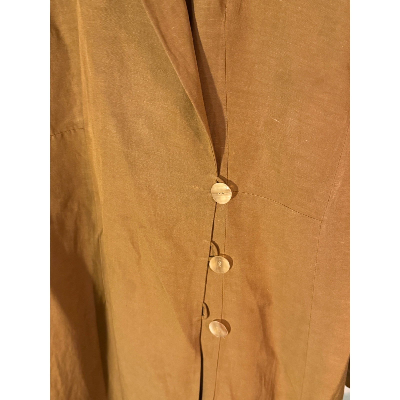 Savannah Studio Luxe duster Silk linen elevated maxi staple layer transition M/L