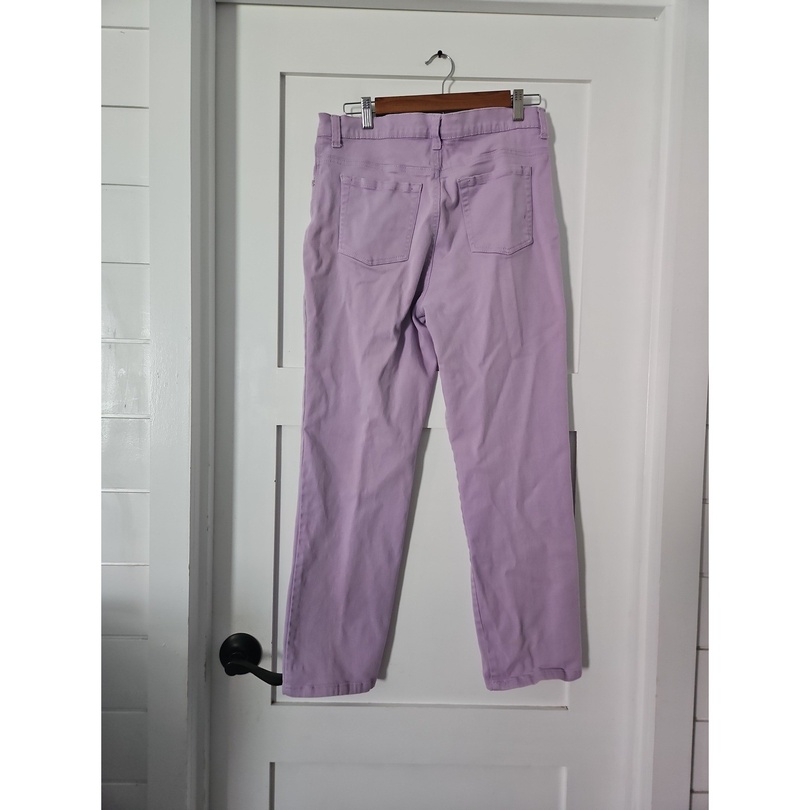 Gloria Vanderbilt Amanda Classic Tapered Jeans Lavender Purple Petite Size 12P