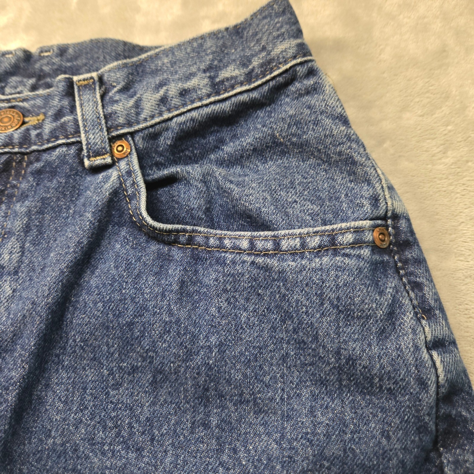 Vintage Lee Womens 28×30 High Waisted Mom Jeans Medium Wash Tapered Leg